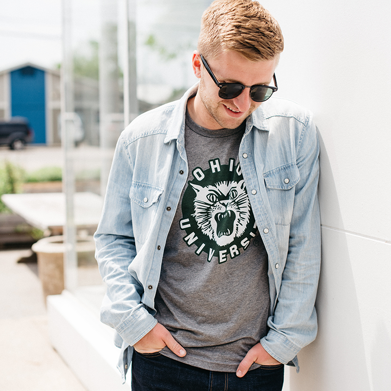 Unbeatable Vintage Ohio Bobcats Logo Shirt