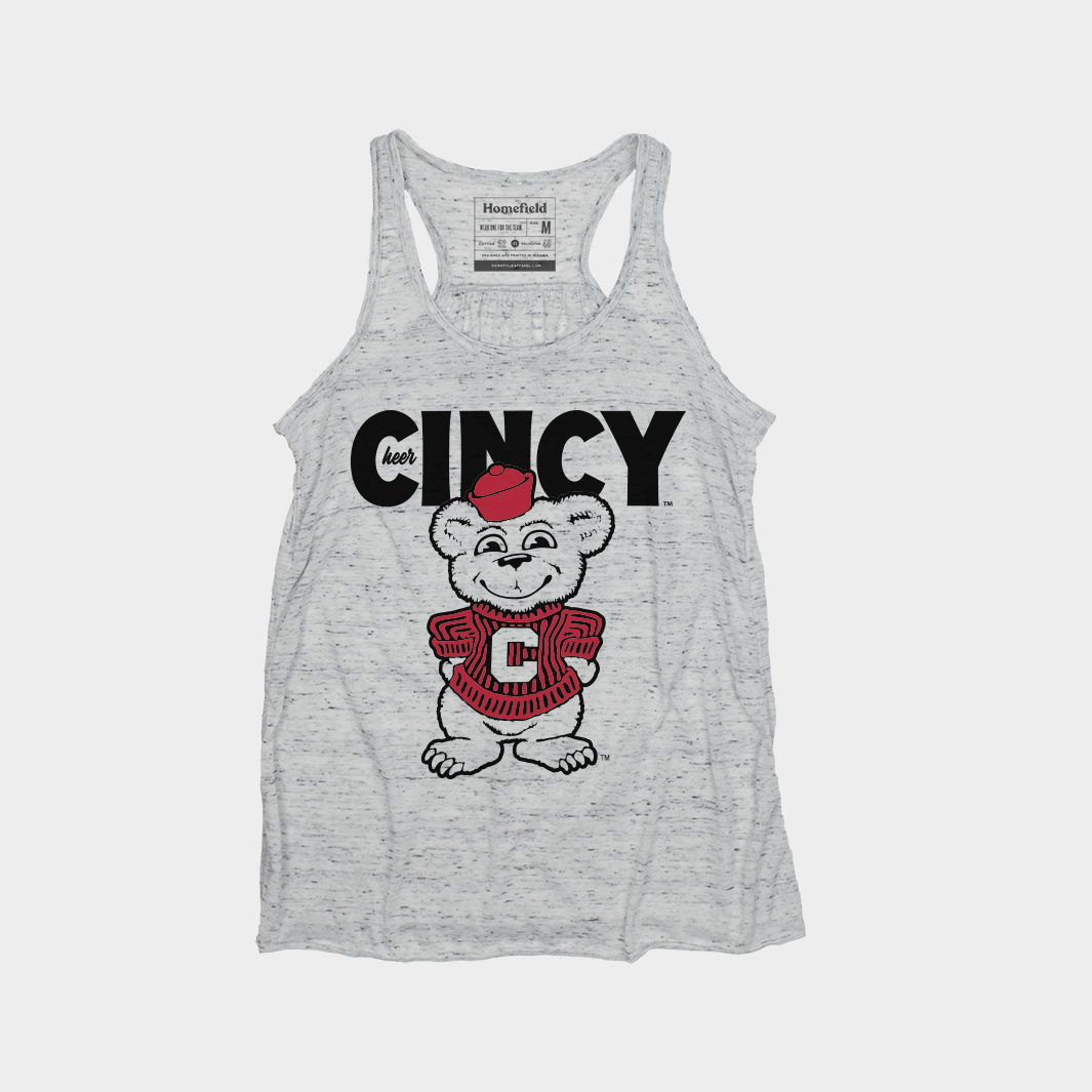 Cheer Cincy Vintage Mascot Women's Flowy Tank - Adorable & Inspiring