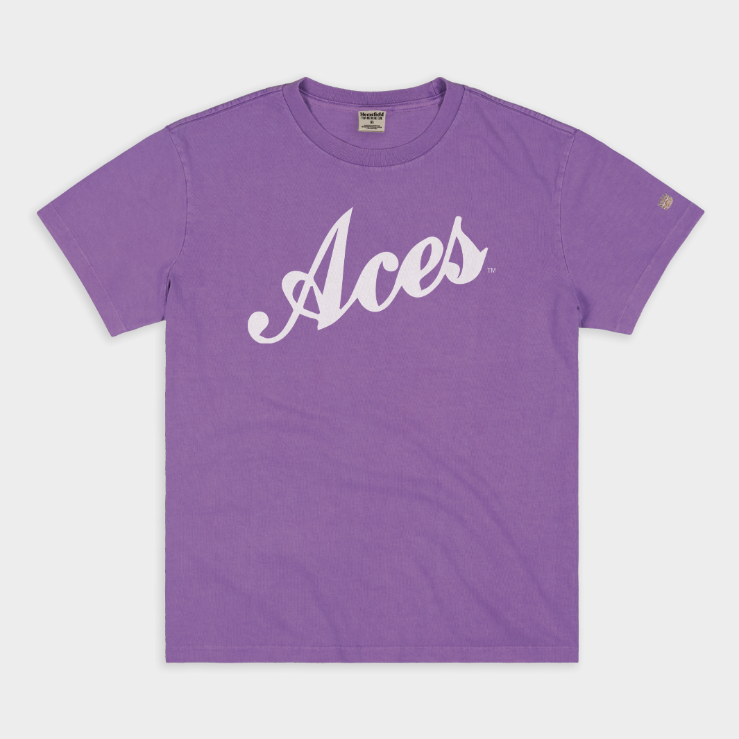 Vintage-Inspired 'Aces' Basketball Jersey Heavyweight Tee