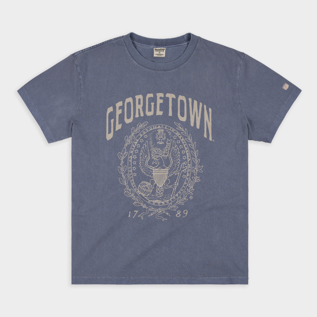 Georgetown University Seal Vintage Style Heavyweight Tee