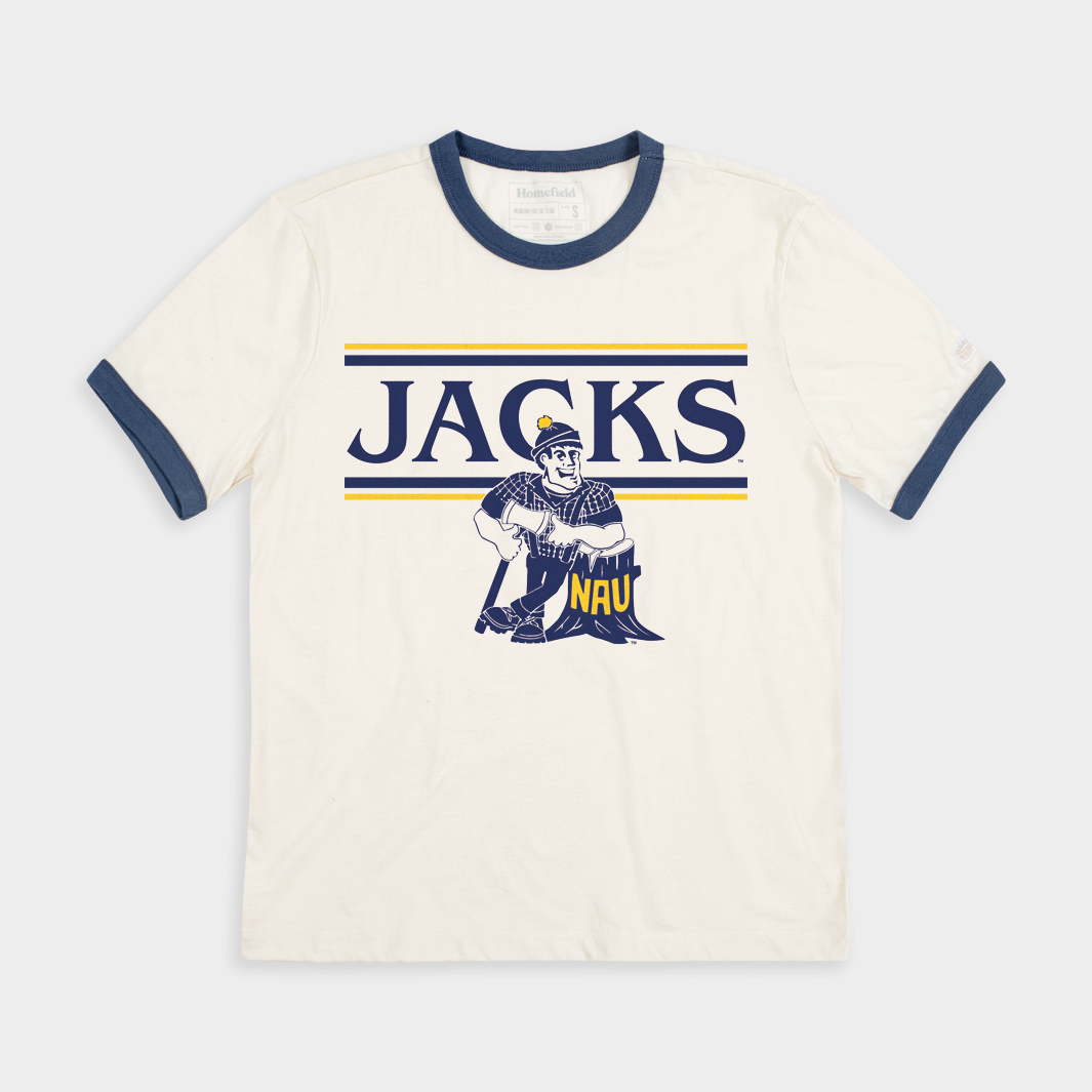 Retro NAU Lumberjacks Ringer Tee