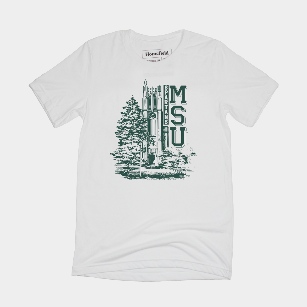 Show Your Spartan Pride with the MSU Beaumont Tower T-Shirt