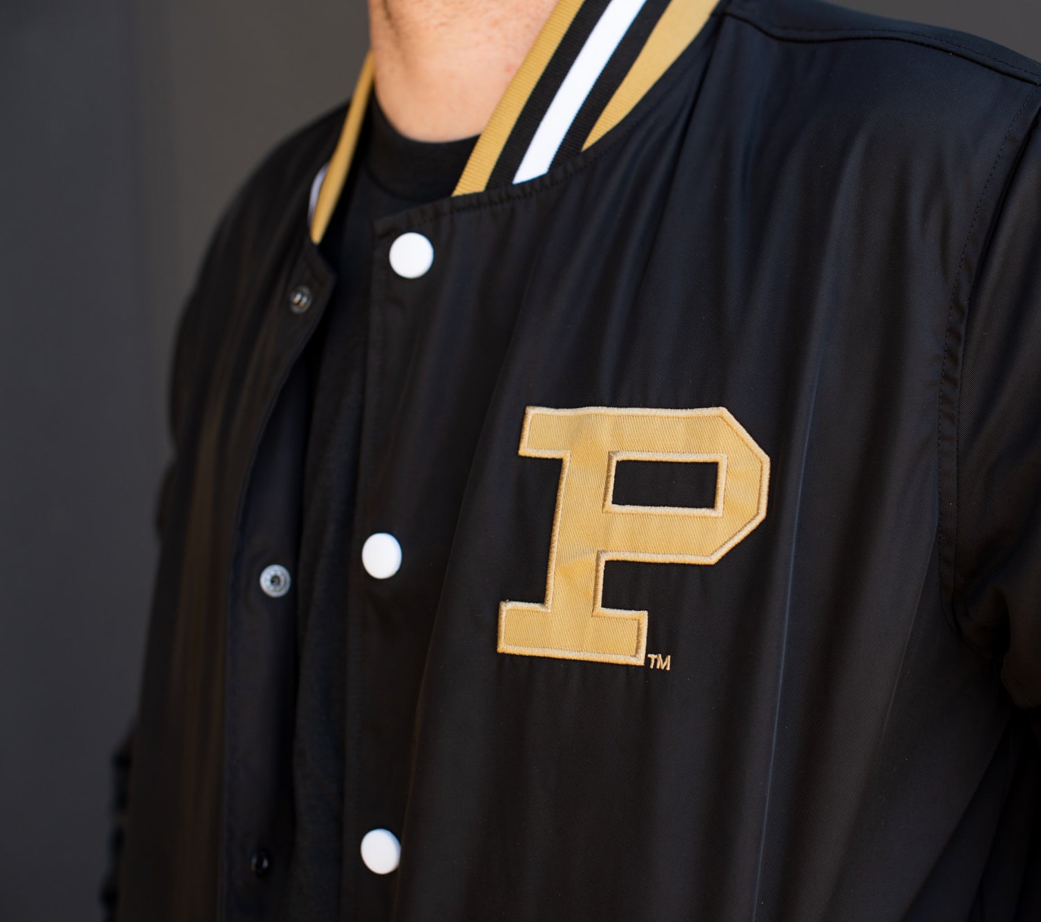 Purdue Vintage-Inspired Bomber Jacket