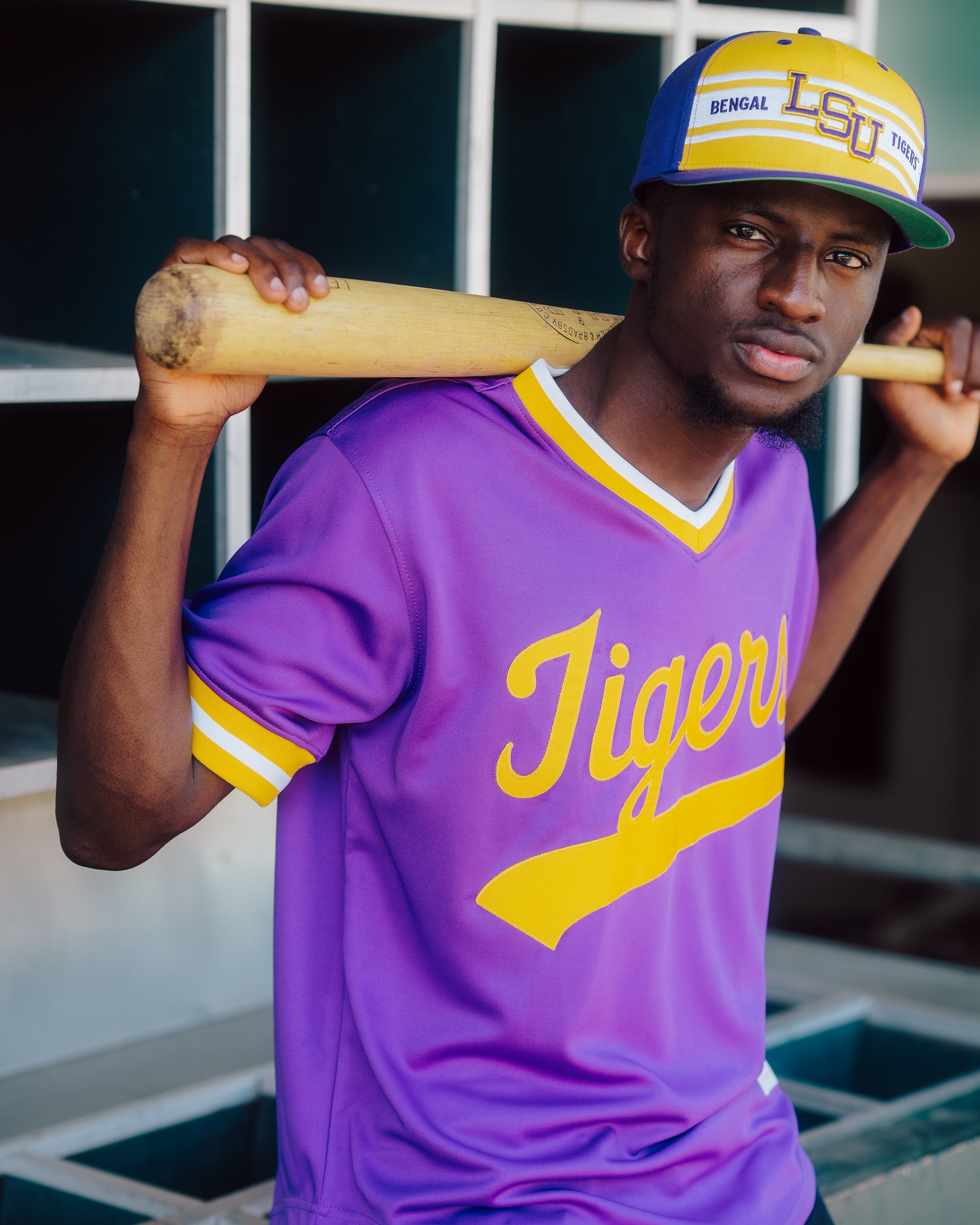 Relive the Glory: LSU Tigers 1980s-Inspired Baseball Pullover
