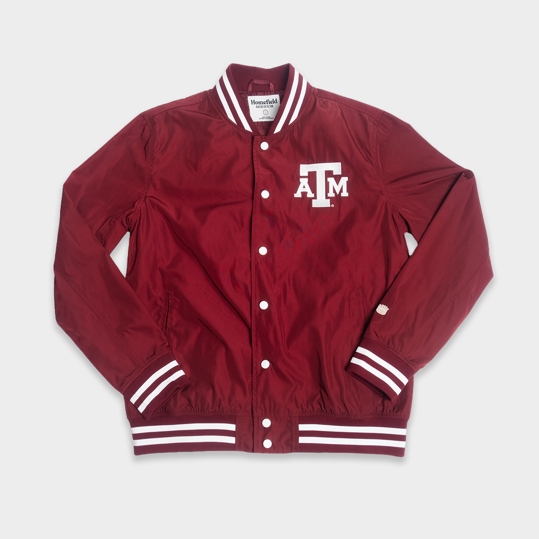 Texas A&M Aggies Vintage Script Bomber Jacket - A Timeless Tribute to the Aggies