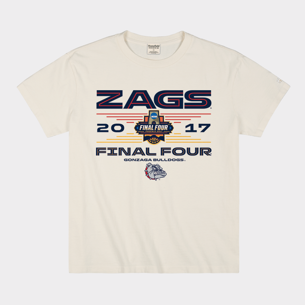 Champion Gonzaga Bulldogs 2017 NCAA Final Four Heavyweight Tee - A Tribute to Champions