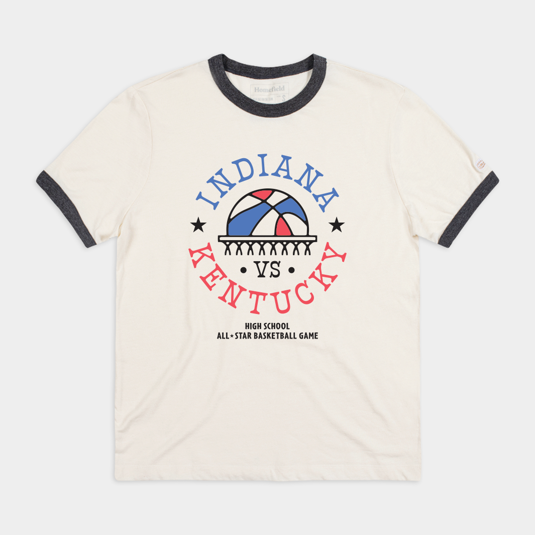 Indiana vs Kentucky HS All - Stars Vintage Ringer Tee