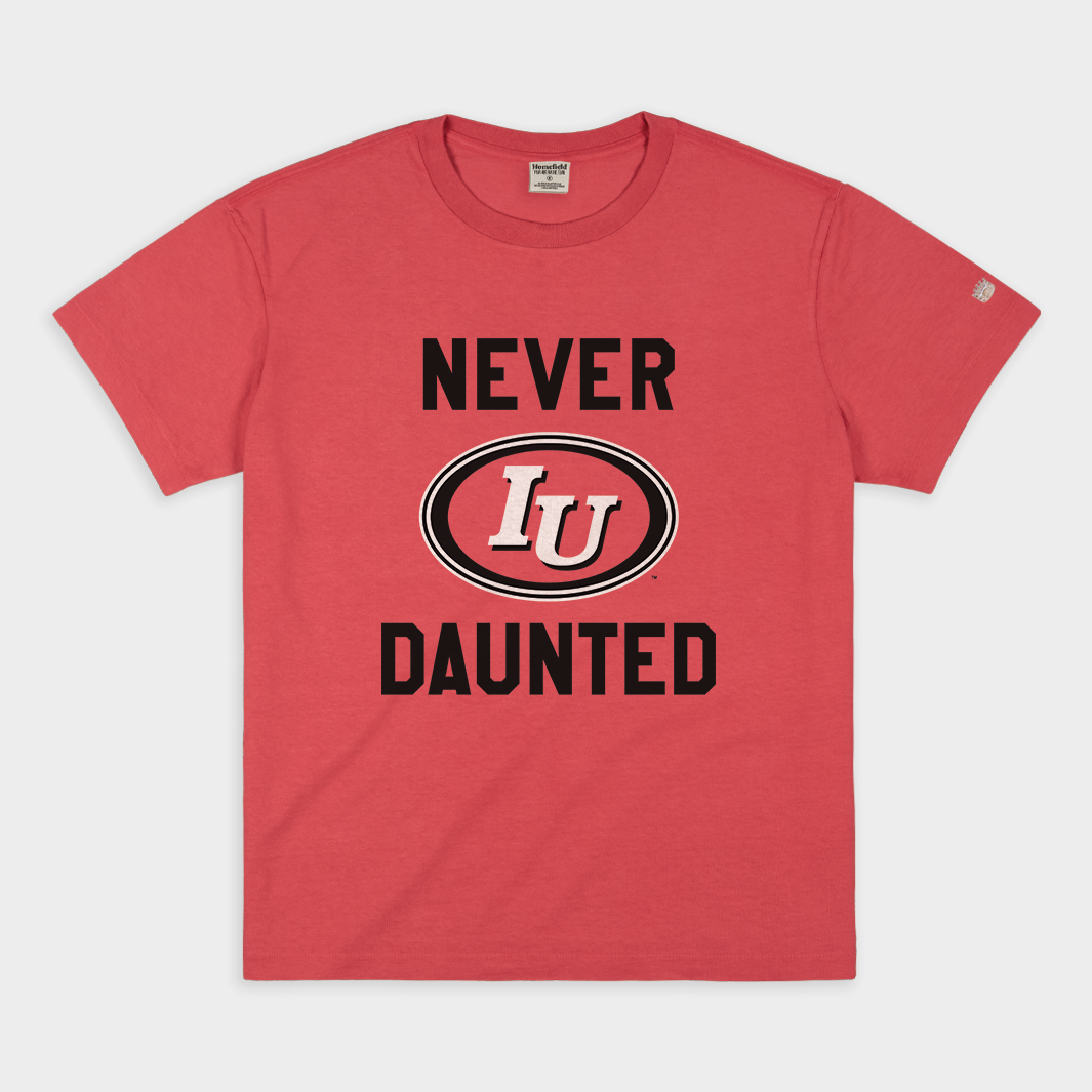 IU Vintage Oval Logo Heavyweight Tee - Never Daunted