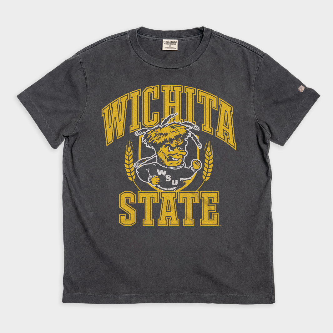 Wichita State Shockers 1964 Retro Mascot Heavyweight Tee - A Must-Have for Fans!