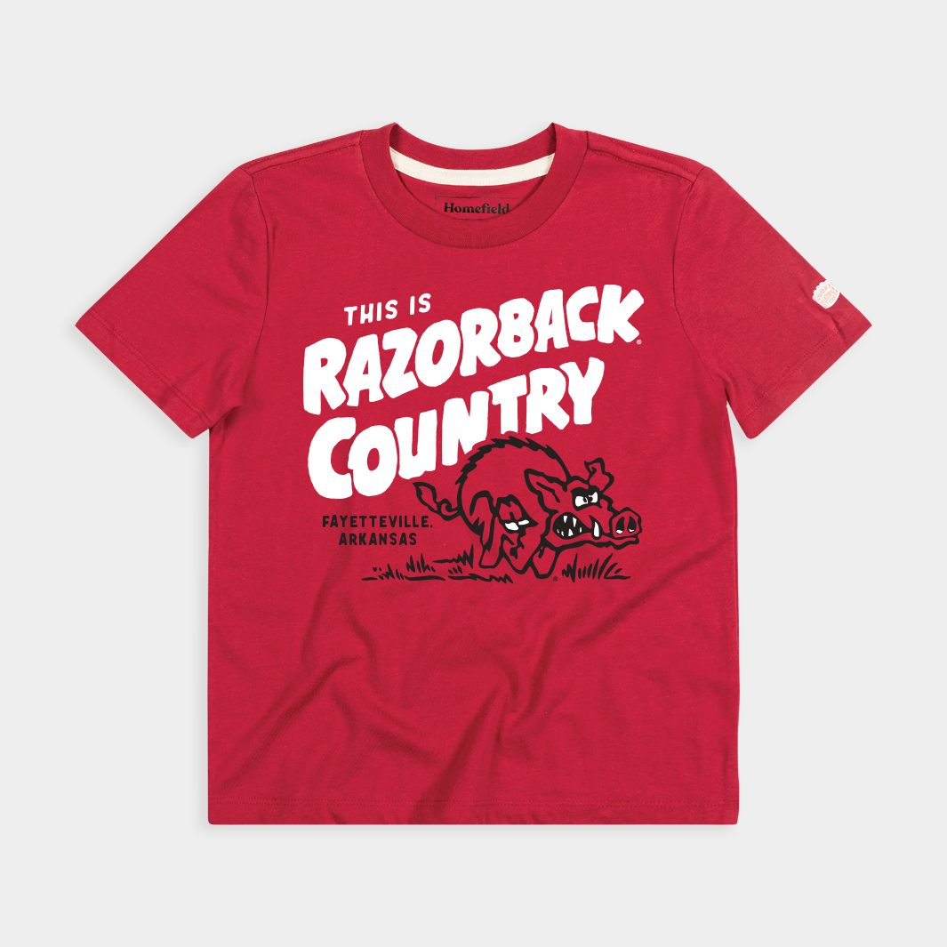 Arkansas Razorback Country Youth Retro Tee - Show Your Pride