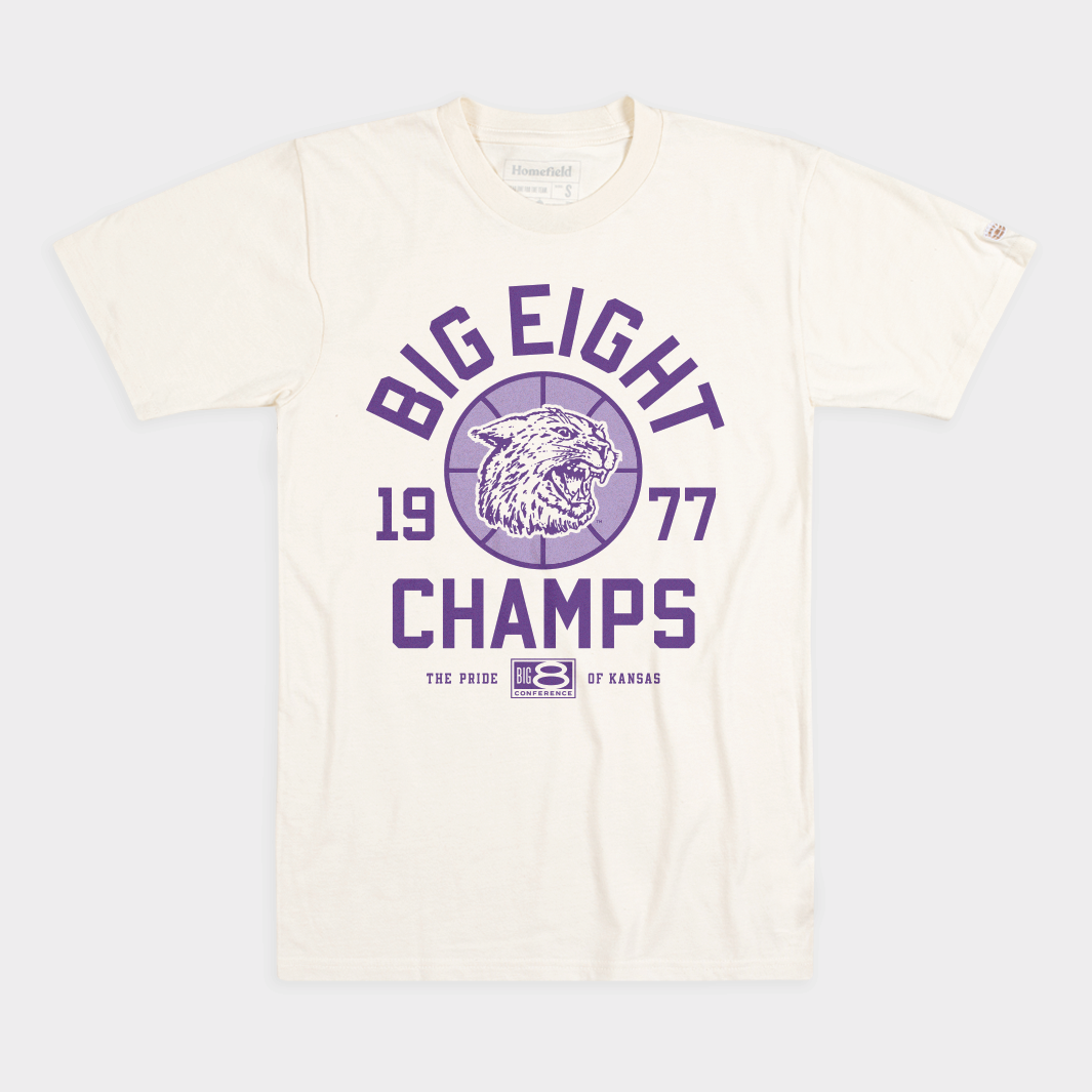 Celebrate K-State Basketball's 1977 Big Eight Championship with This Tee!