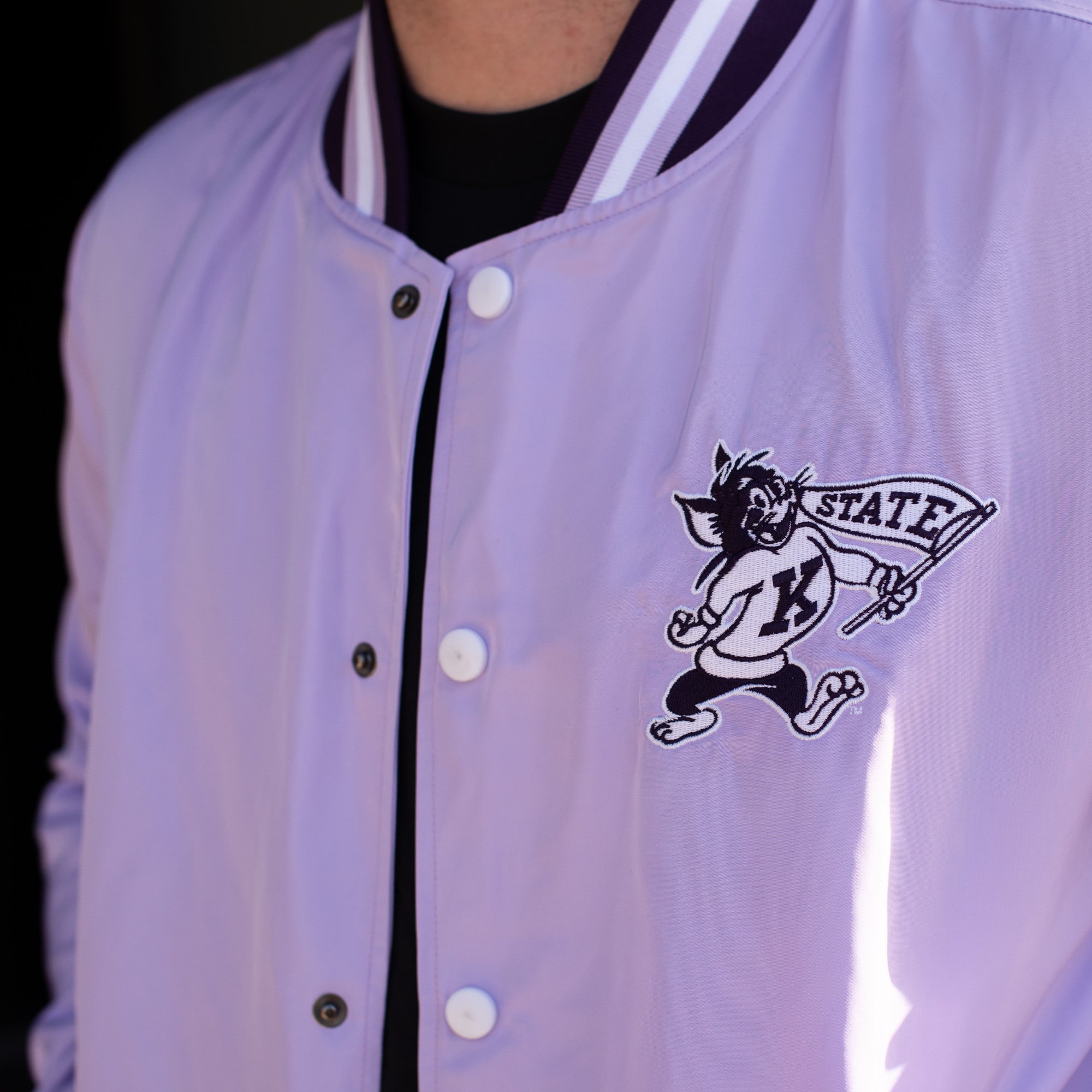 Show Your K-State Pride with the Retro Bomber Jacket