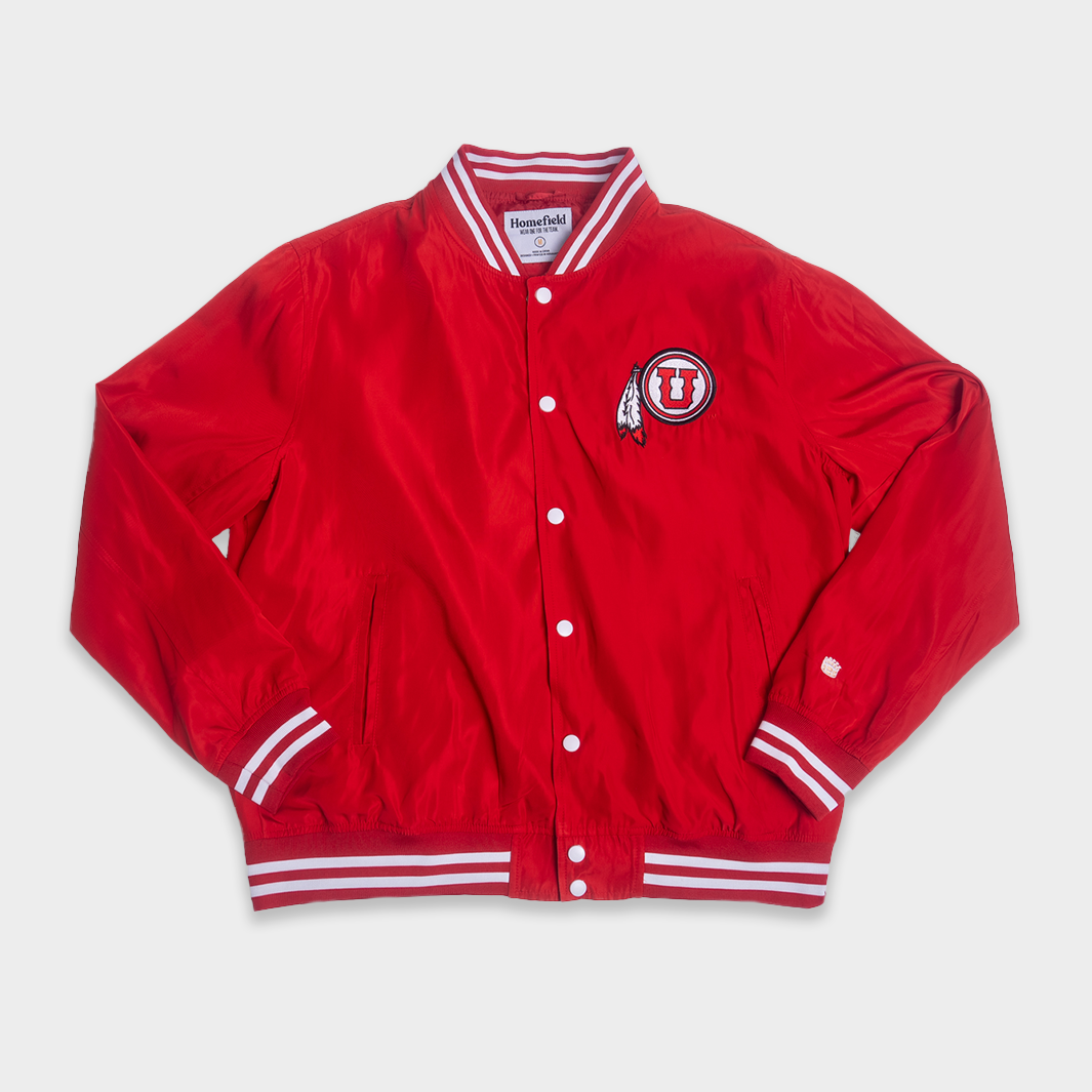 Utah Utes Vintage Script & Logo Bomber Jacket - A Timeless Tribute to Tradition
