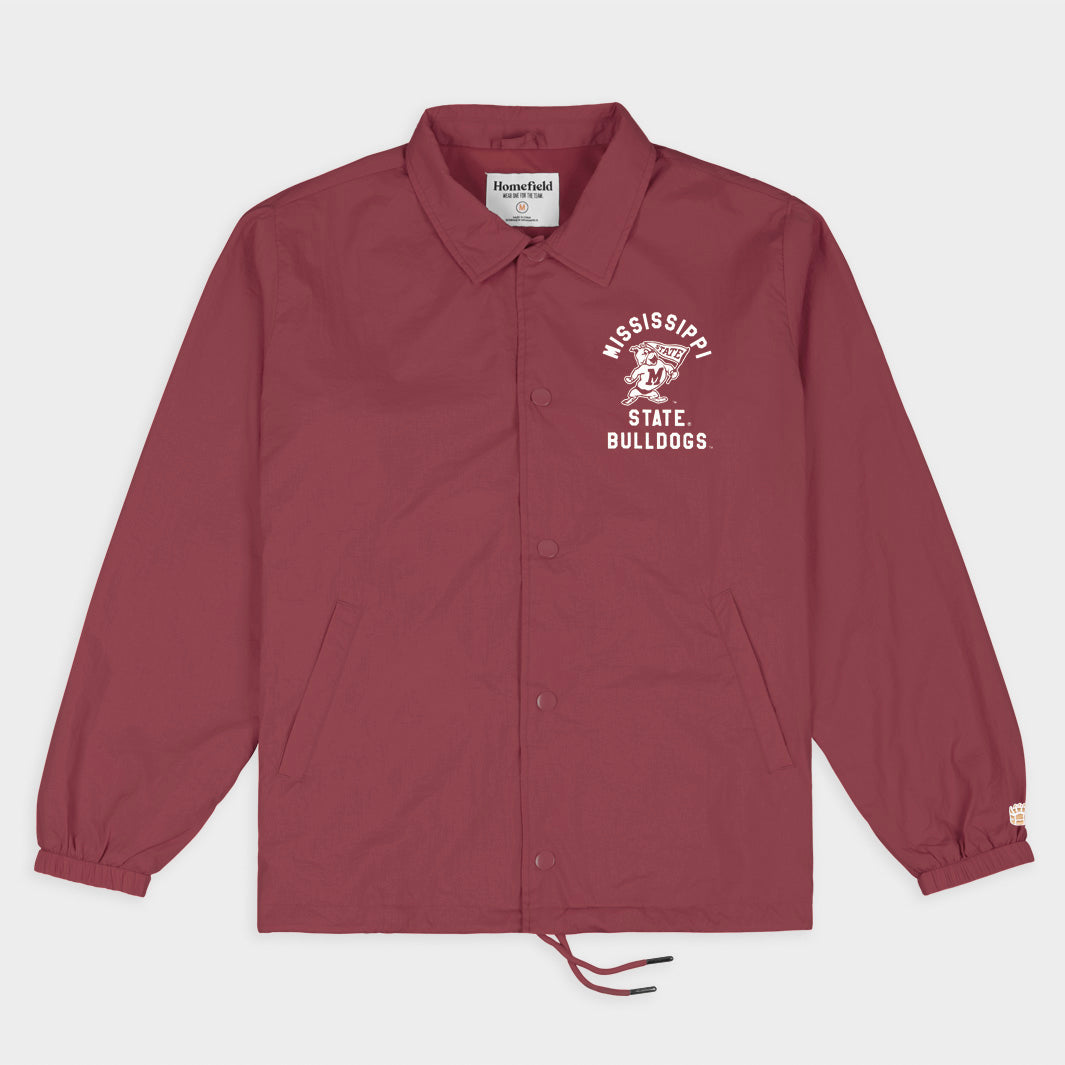 Show Your Bulldog Pride! Mississippi State Vintage Logo Coaches Jacket