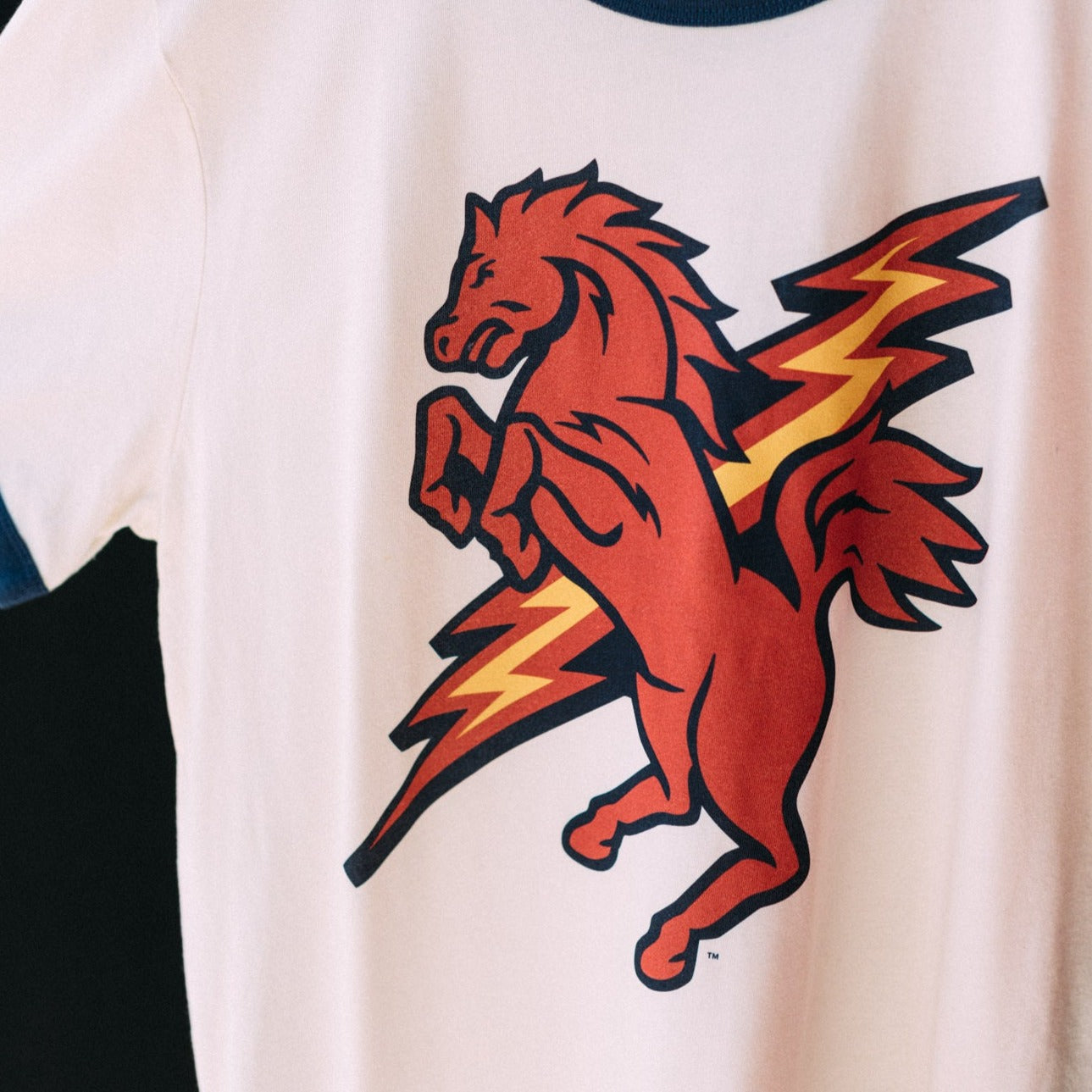 St. John's Red Storm Thunder Horse Ringer Tee - Show Your Team Pride