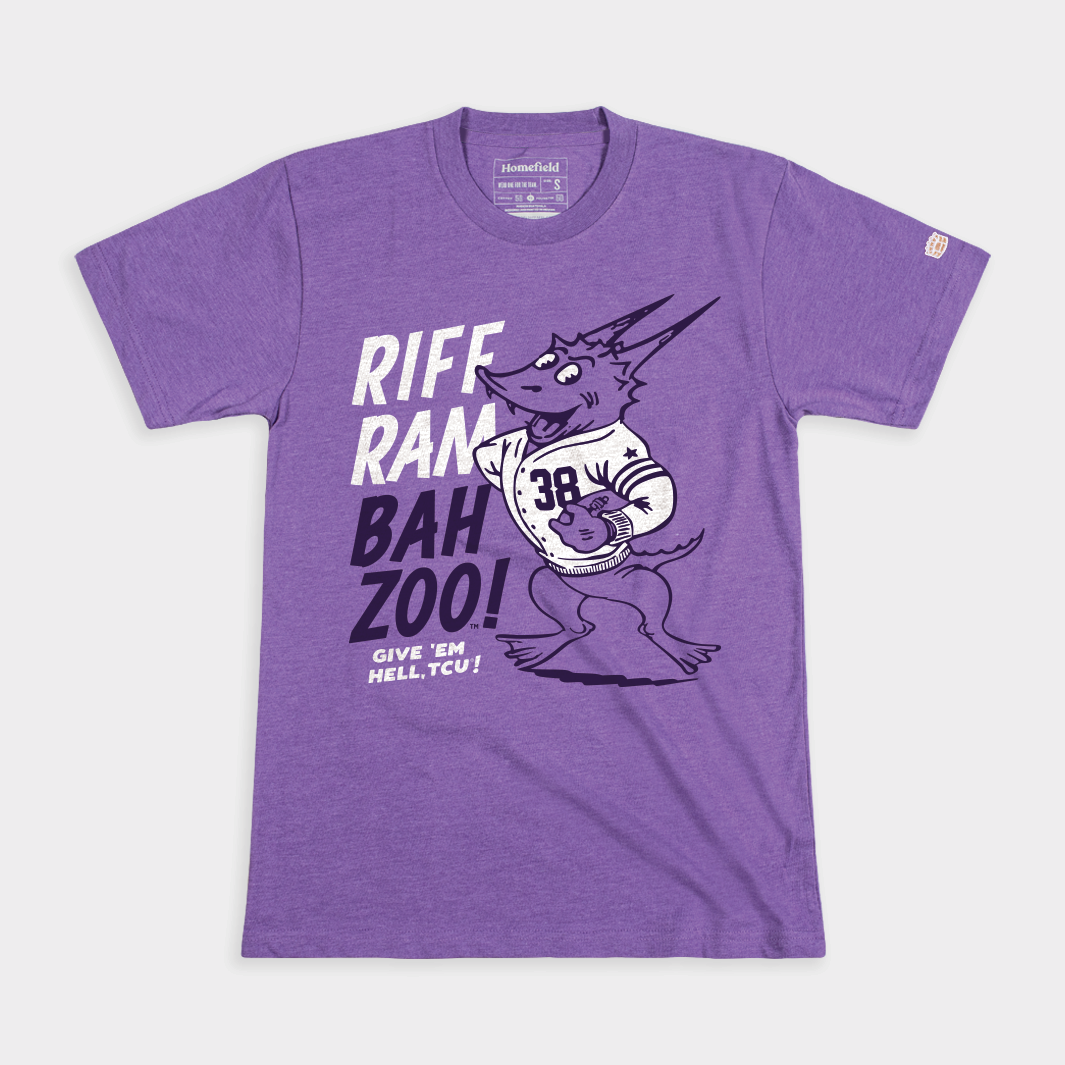 Relive TCU's Glory: Riff Ram Vintage Cheer Tee