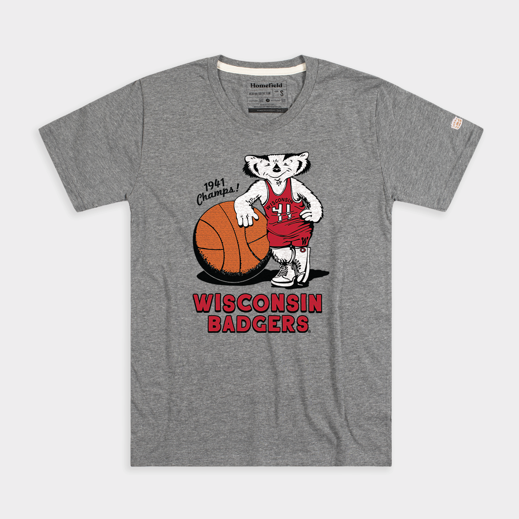 1941 Badgers Basketball Champs Retro T-Shirt - Relive the Glory!