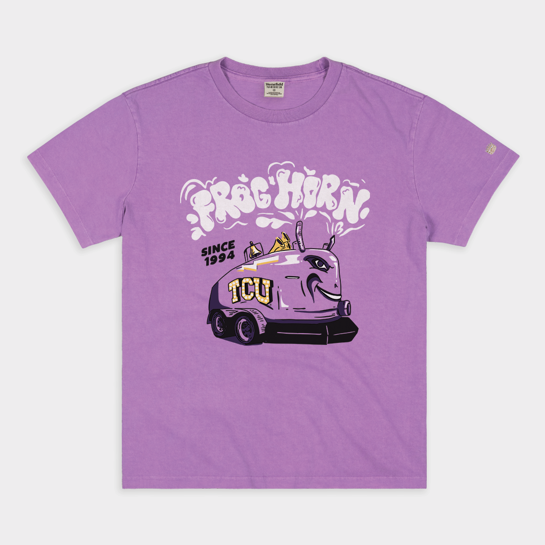 TCU Frog Horn Vintage Heavyweight Tribute Tee