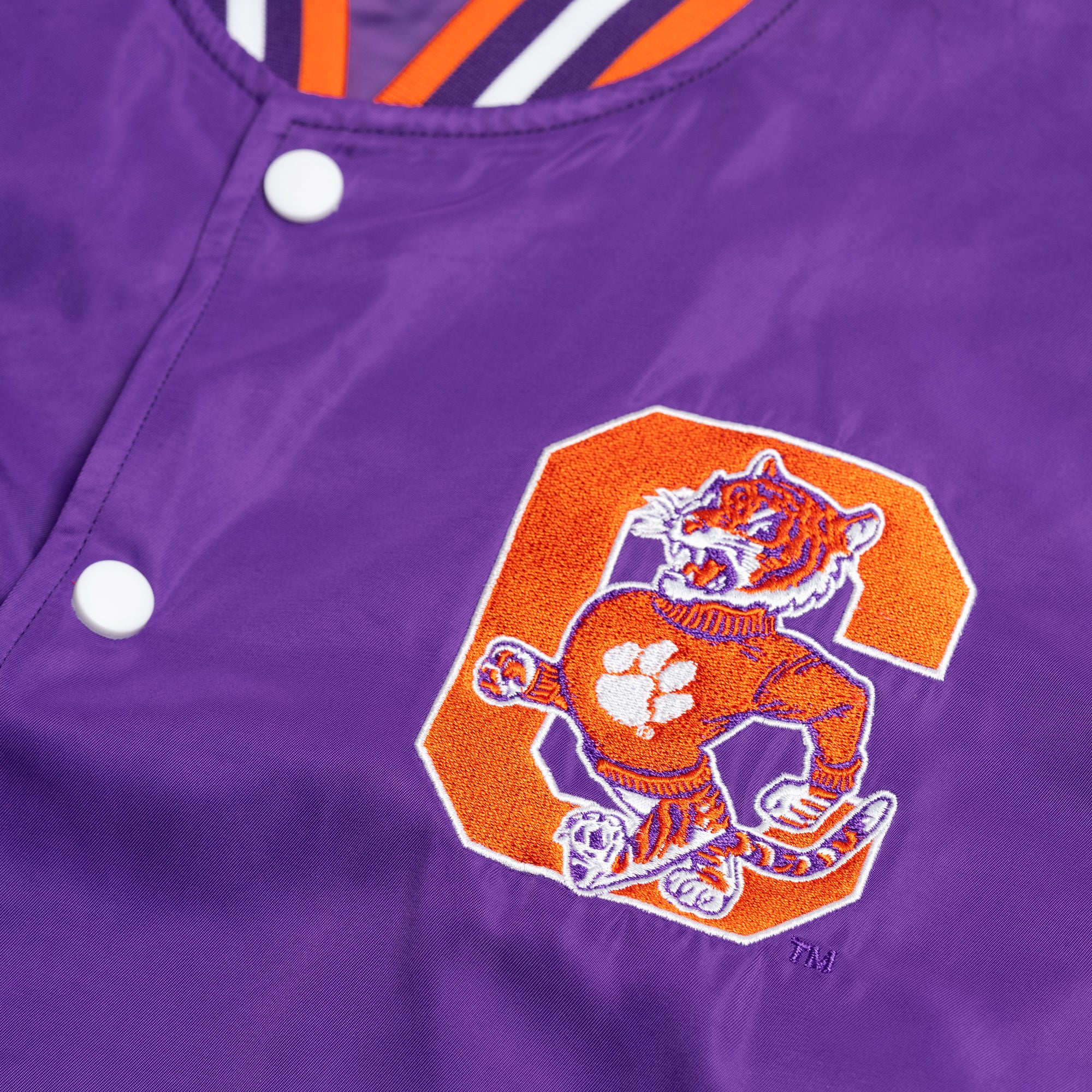 Show Your Clemson Pride with This Vintage-Inspired Bomber Jacket