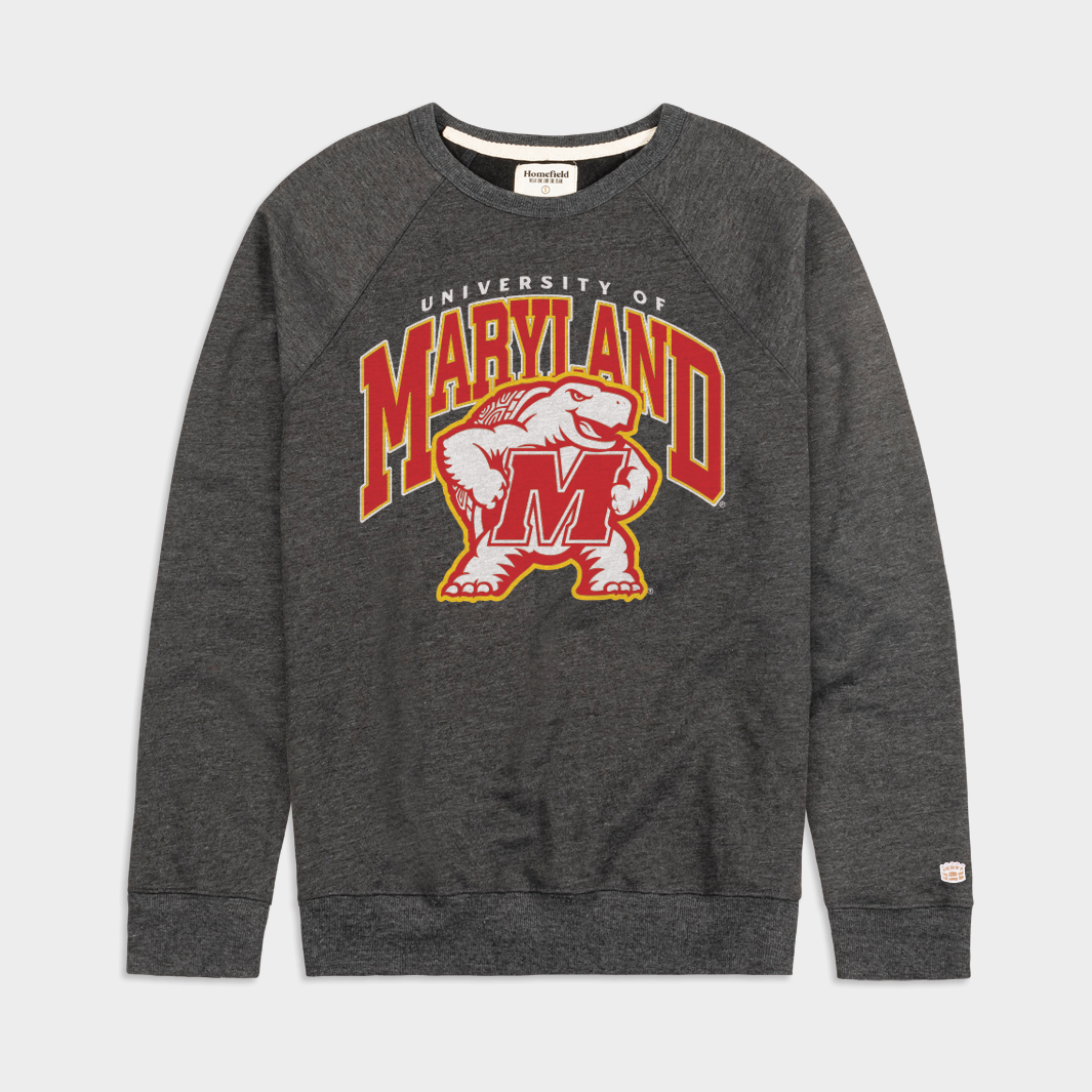 Show Your Maryland Pride with the Retro Testudo Crewneck