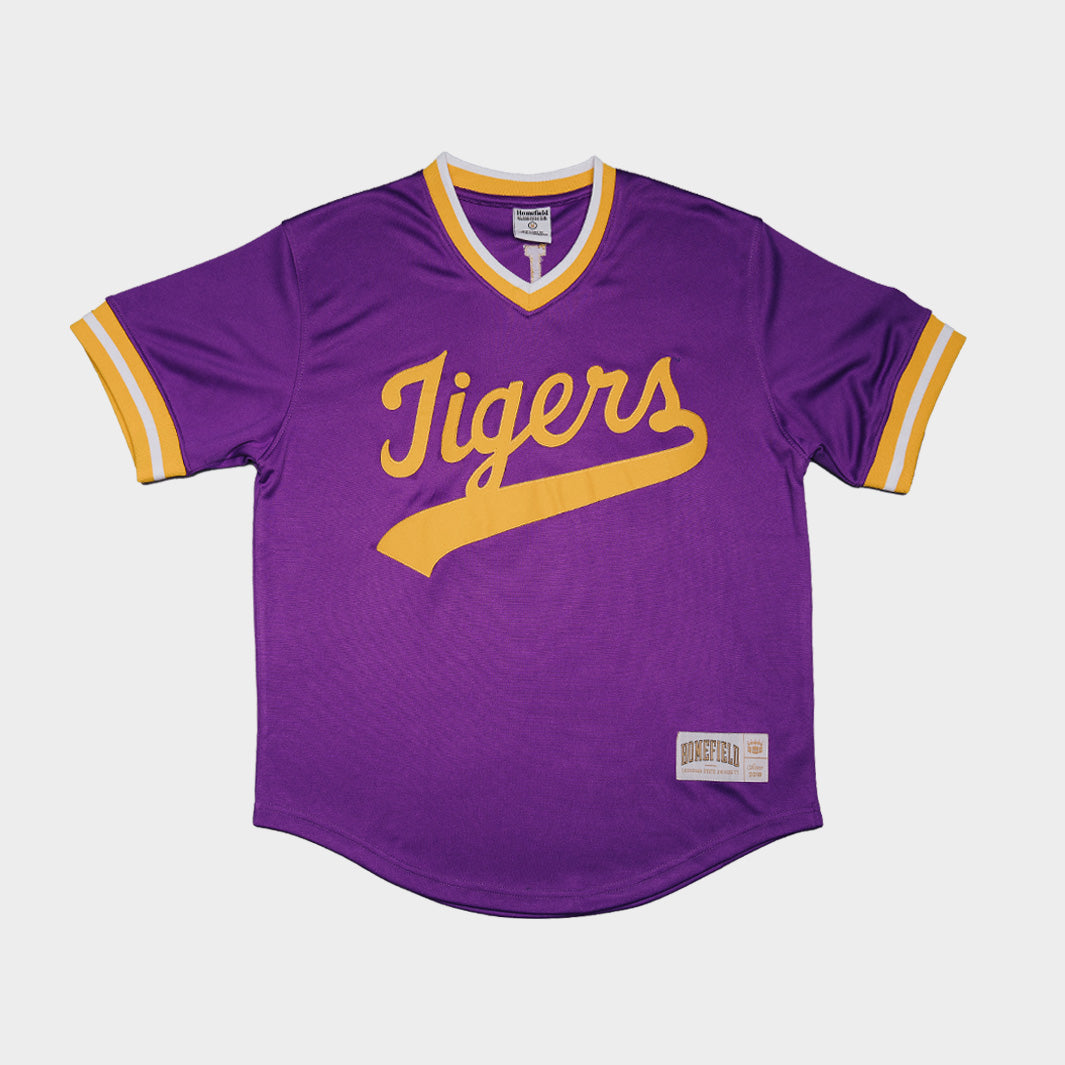 Relive the Glory: LSU Tigers 1980s-Inspired Baseball Pullover