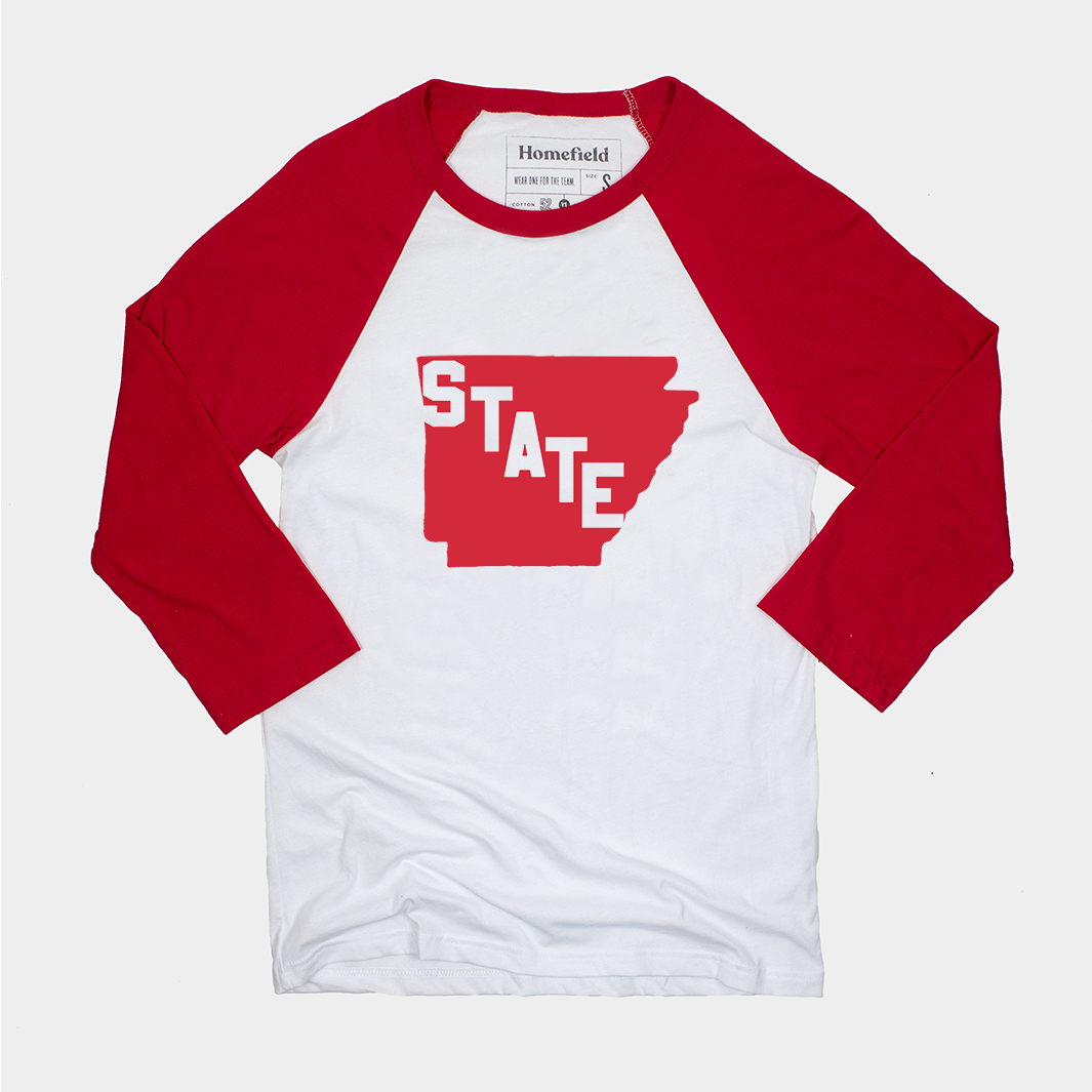 Arkansas State Vintage Pride Baseball Tee