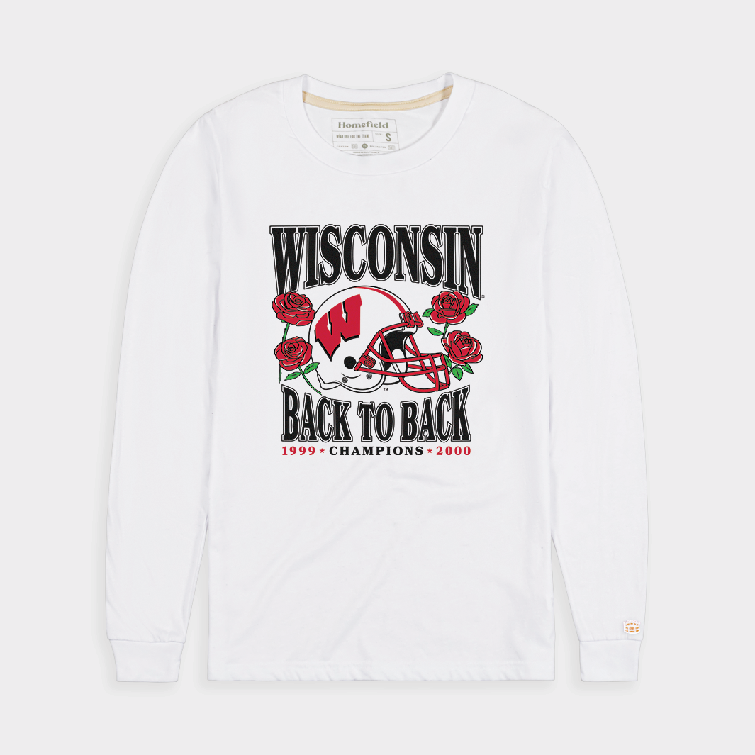 Wisconsin Back-to-Back Rose Bowl Champions Long Sleeve Shirt