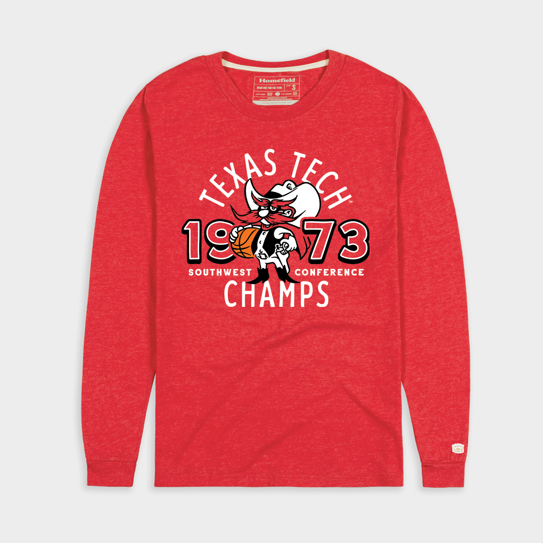 Texas Tech 1973 Conference Champs Long Sleeve Shirt - Celebrate the Victory!
