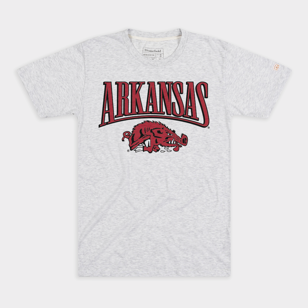 Arkansas Razorbacks Vintage Running Hog Logo Tee