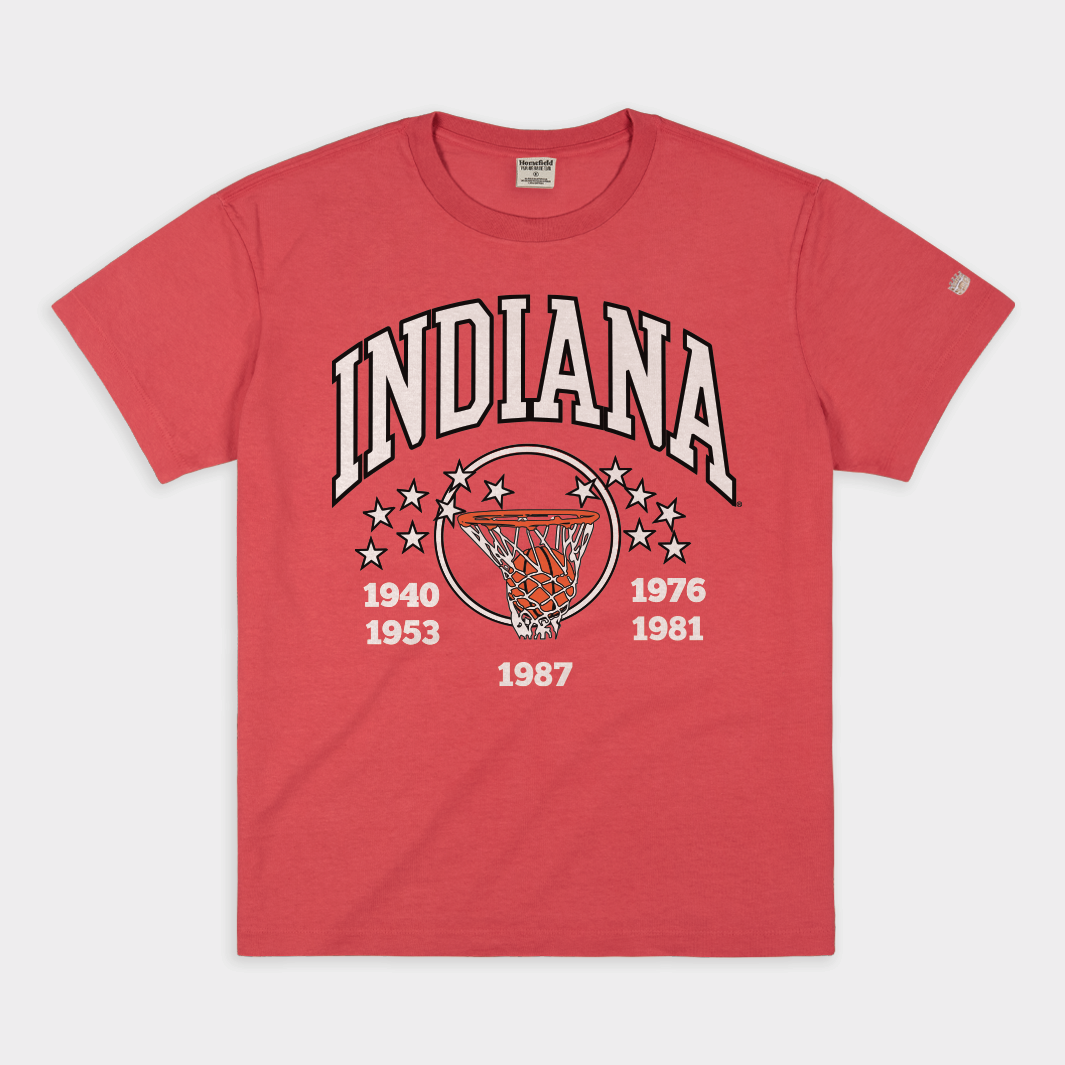 Champion IU Basketball Vintage Heavyweight Tee - Get in on the Hoop Fever!