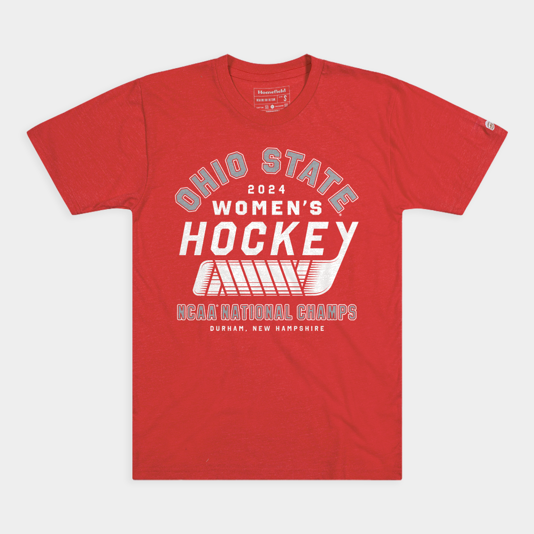 Celebrate Ohio State Women's Hockey 2024 National Title Tee