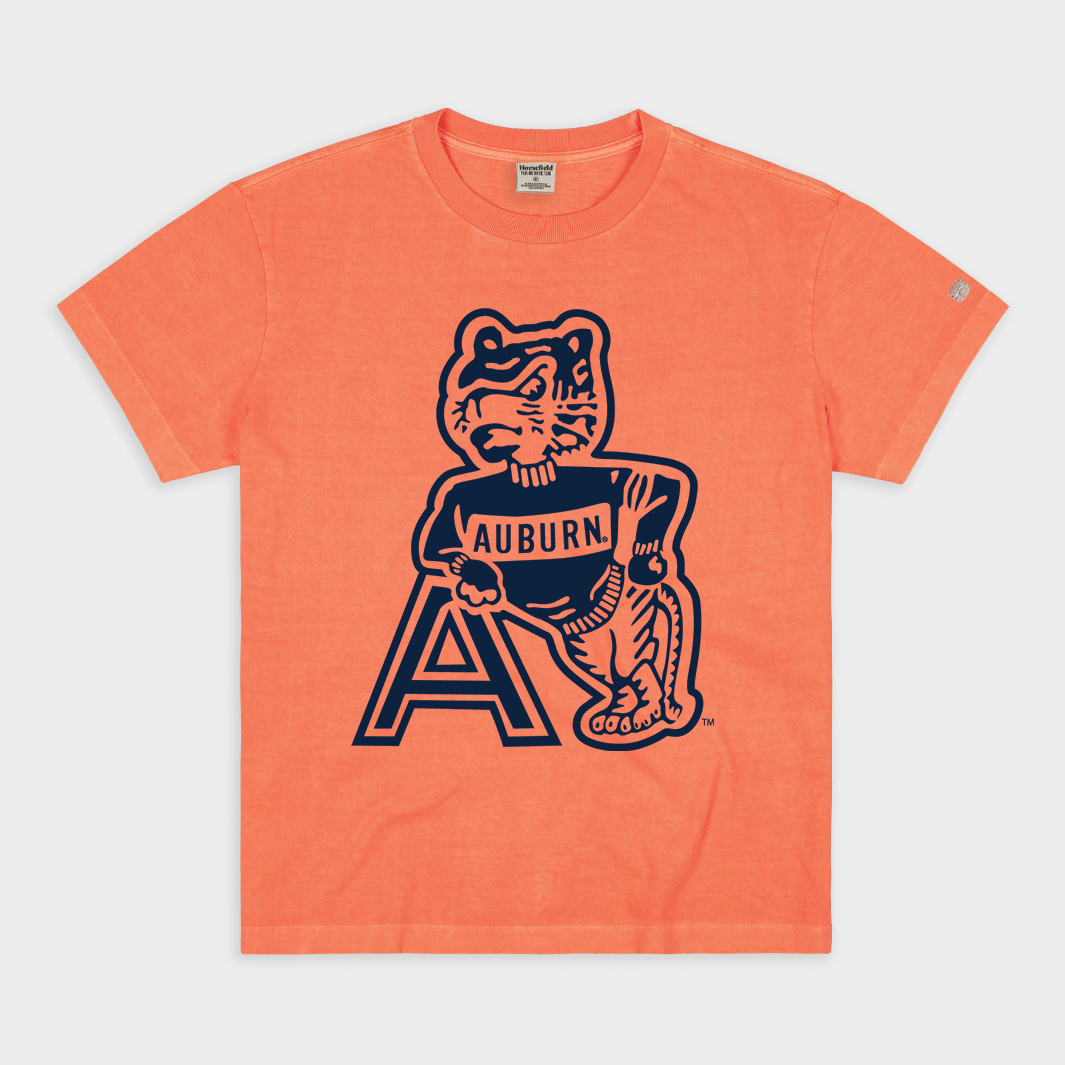 Auburn Tigers Vintage Heavyweight Throwback Tee - A Must-Have for Fans!