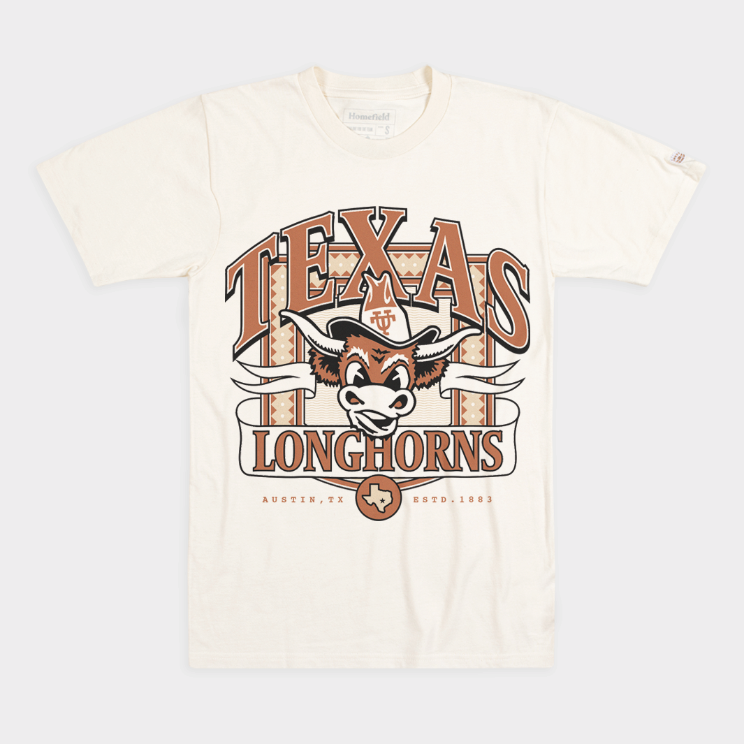 Texas Longhorns 1883 Vintage Logo Tee - A Must-Have for Fans!