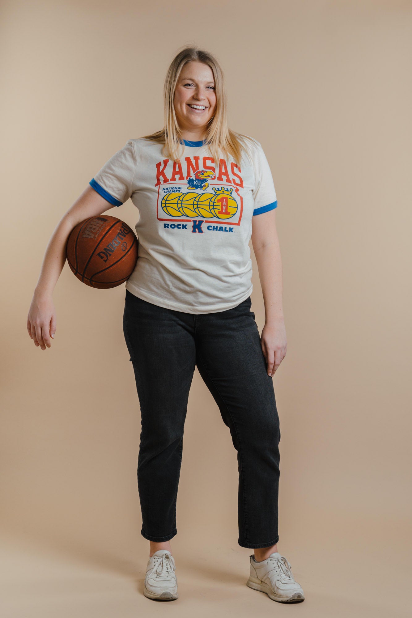 Celebrate the 1988 Kansas Basketball Championship with this Ringer Tee!