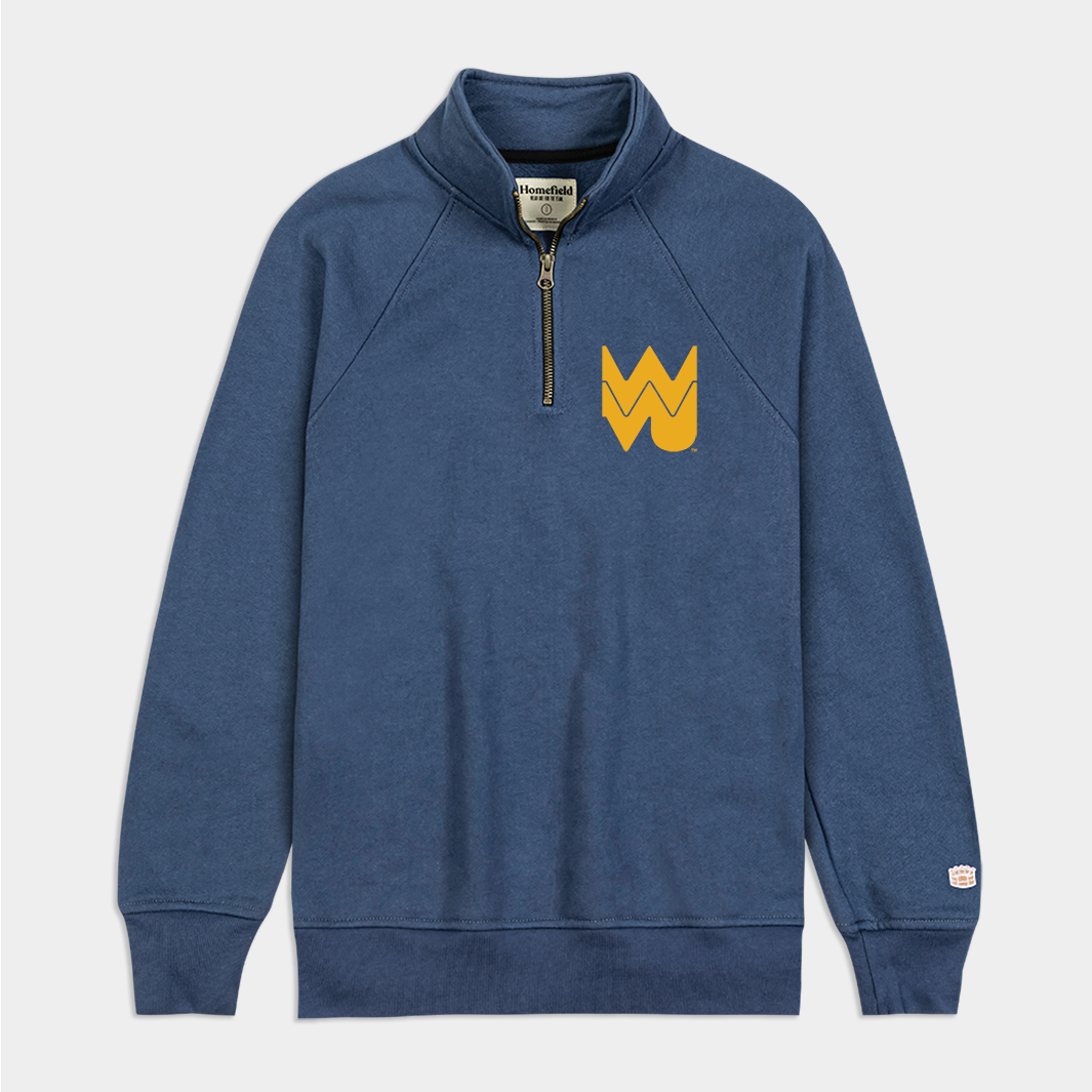 WVU Vintage Logo Quarter Zip - Stand Out in Style