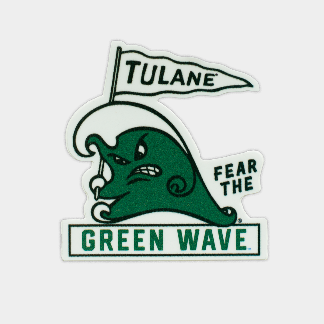 Show Your Tulane Pride with the Awesome Green Wave Sticker