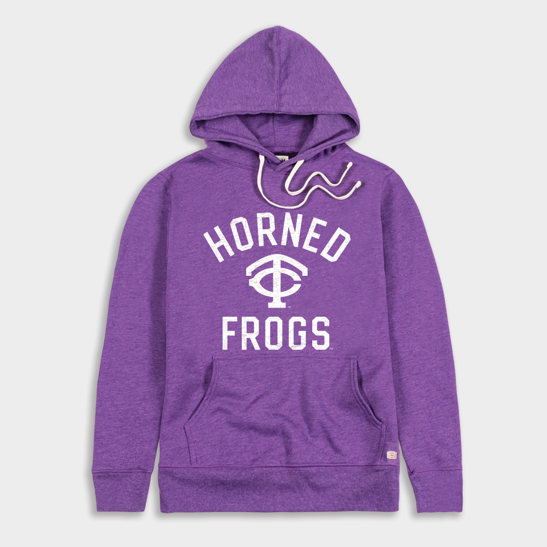 TCU 60s Vintage Baseball Throwback Hoodie - A Blast from the Past!