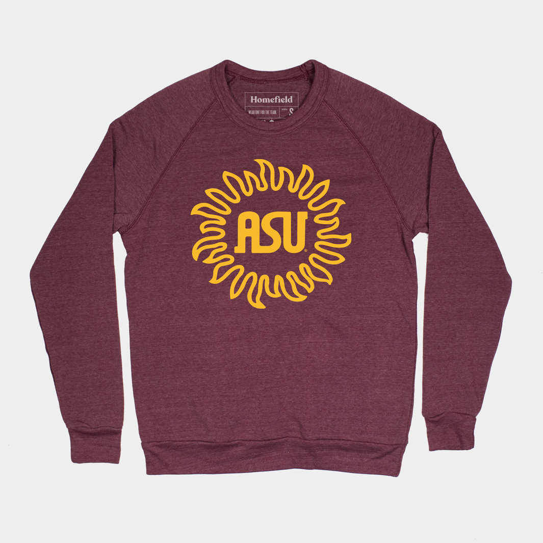 ASU Vintage Sunburst Crewneck - A Tribute to the Glorious 1975 Season