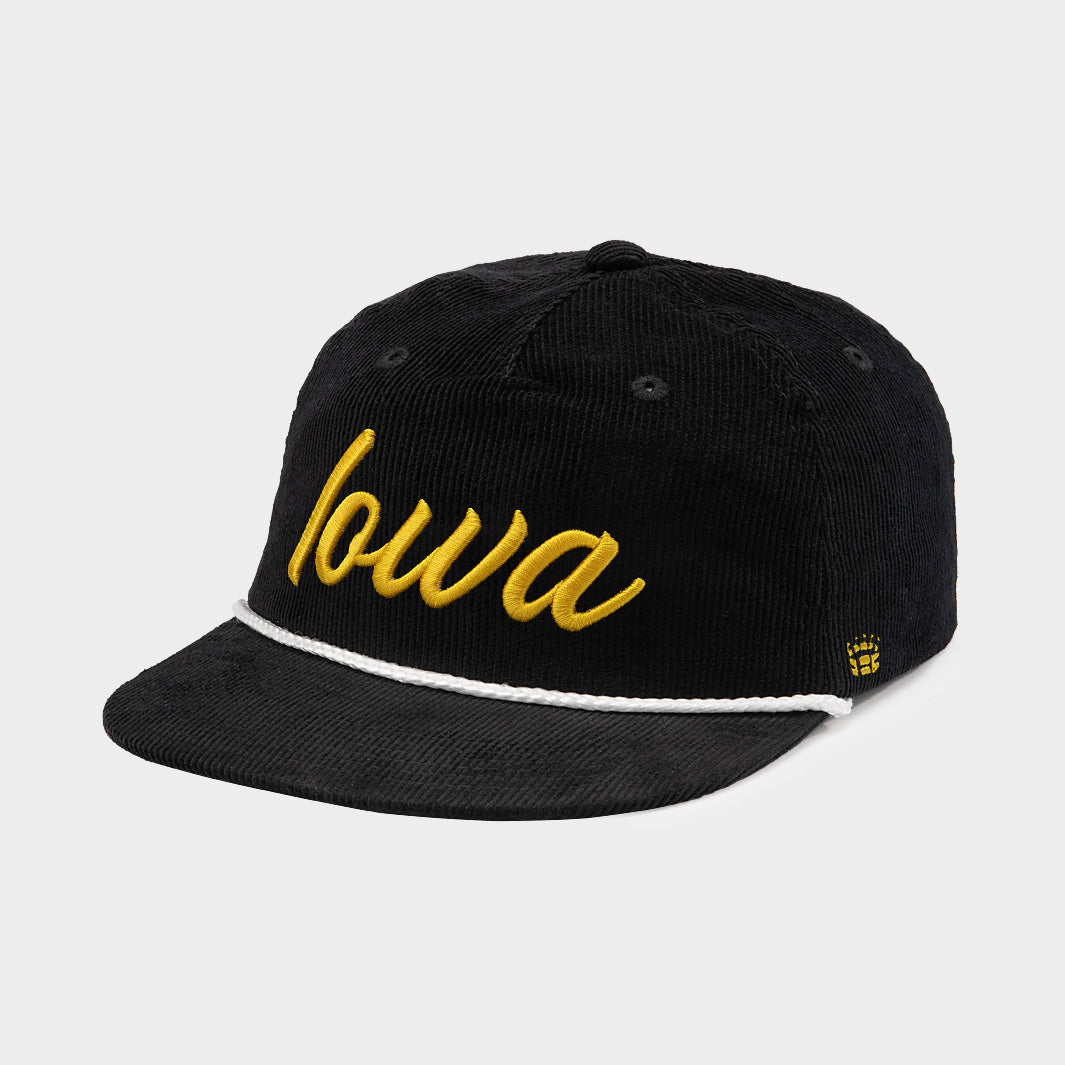 Vintage Iowa Script Corduroy Hat - A Must-Have Accessory