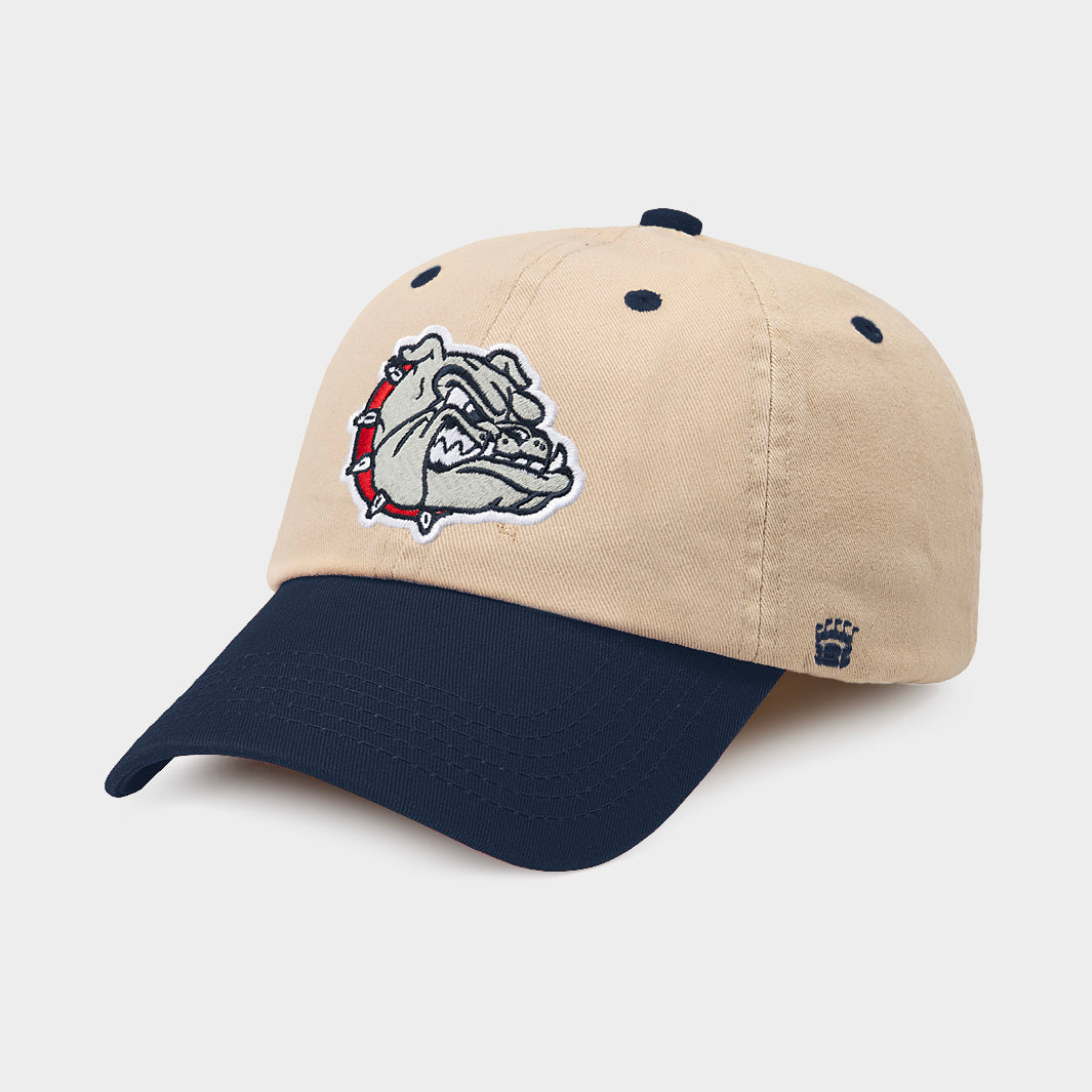 Show Your Gonzaga Pride with the Two-Tone Dad Hat Featuring the Bulldogs Mascot