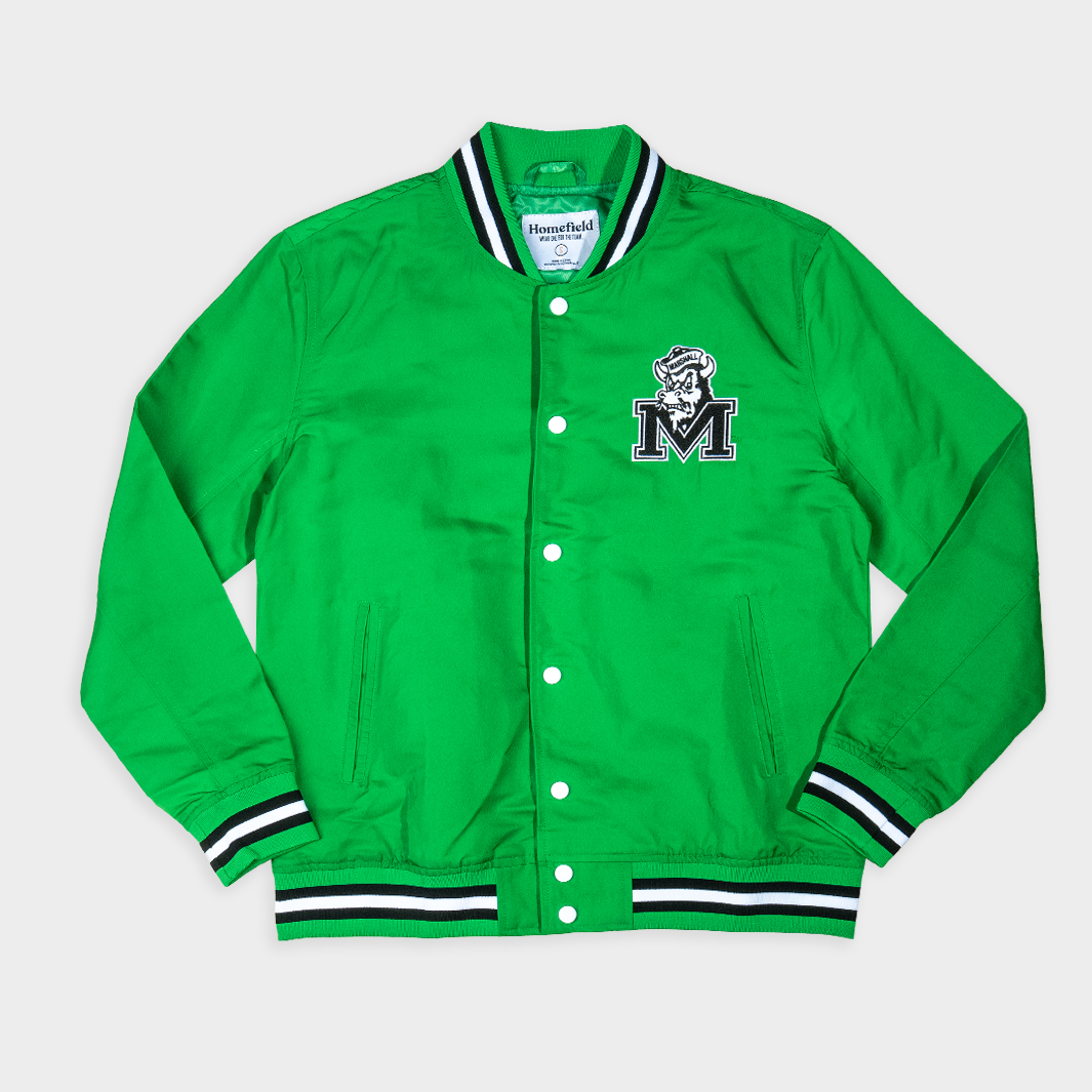 Marshall Vintage Thundering Herd Script Embroidered Bomber Jacket