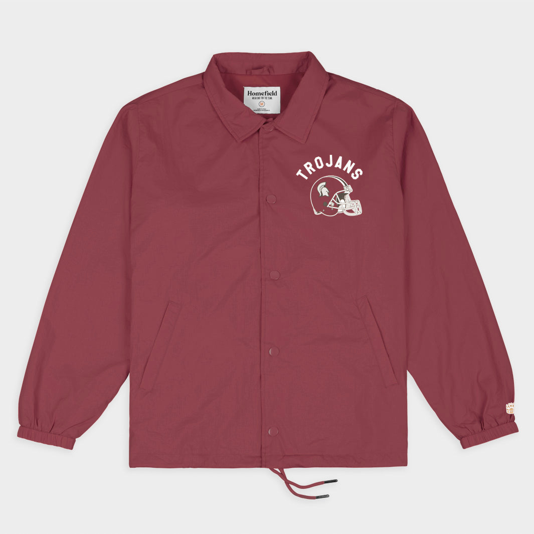 Vintage Troy State Trojans Football Coaches Jacket - A Timeless Tribute