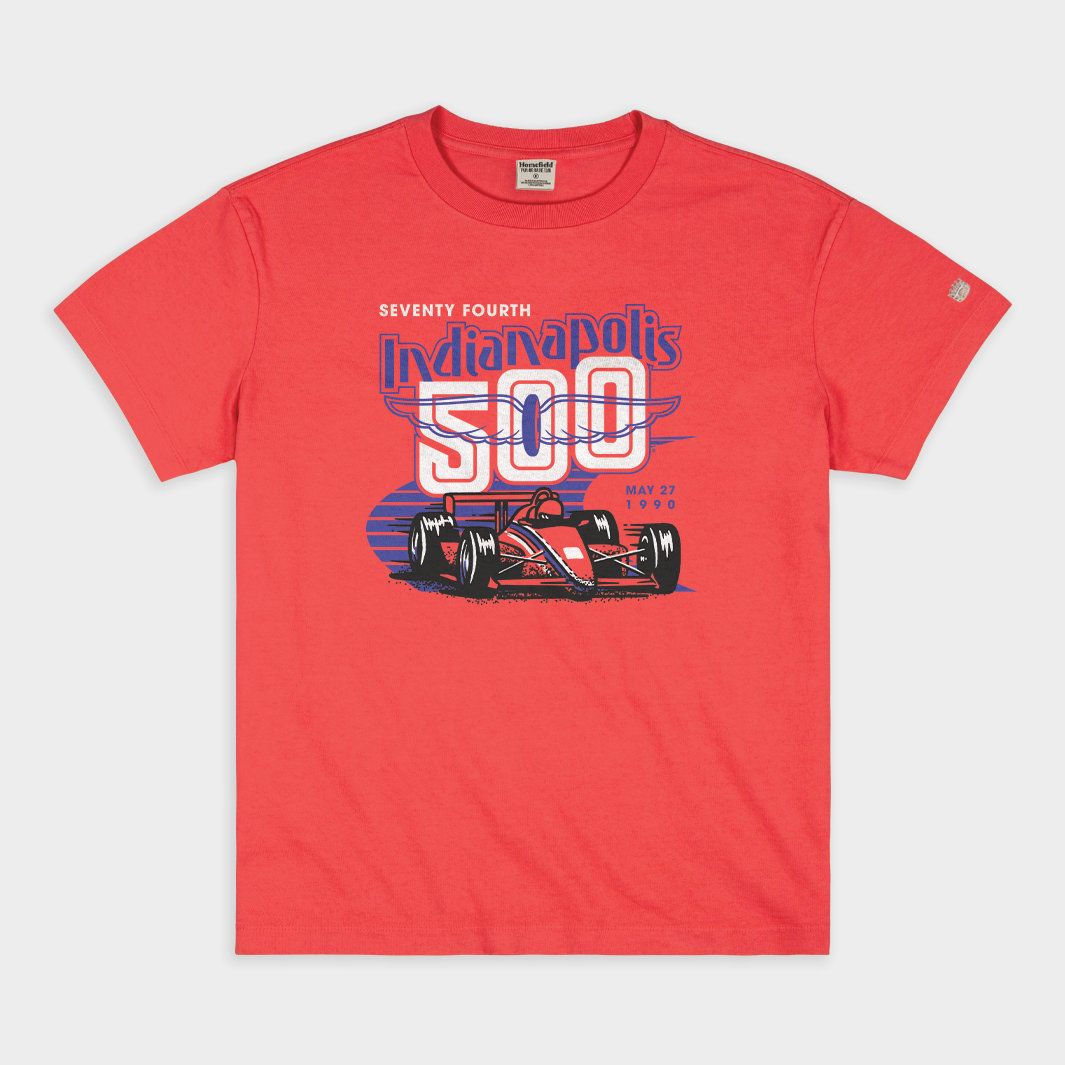 Relive the Thrill of the 1990 Indianapolis 500 with Our Vintage Heavyweight Tee