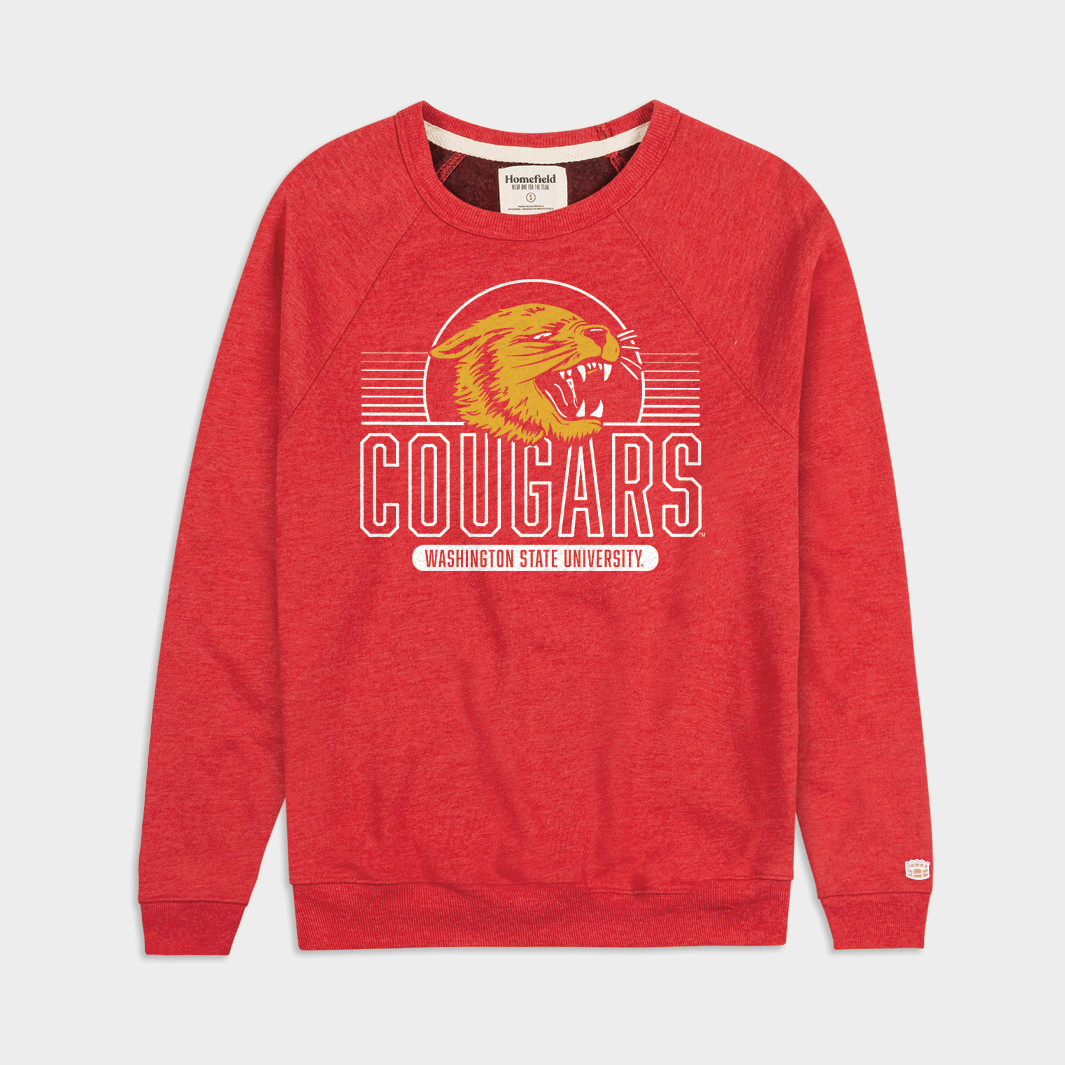 Show Your WSU Pride with Our Vintage Cougars Crewneck