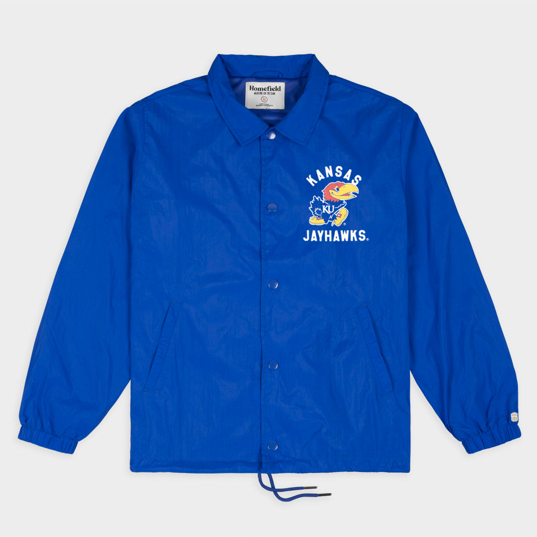 Show Your Kansas Jayhawks Pride with the Classic Logo Coaches Jacket