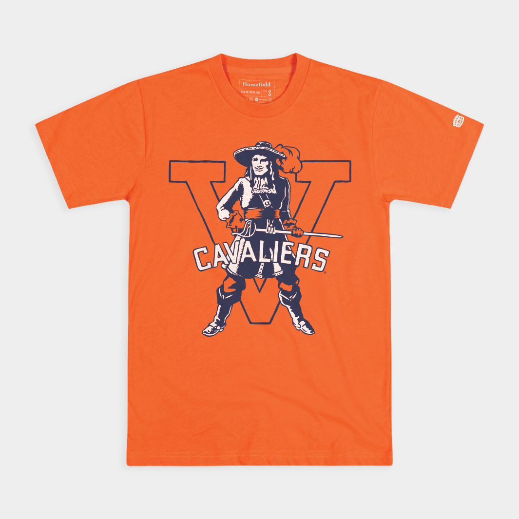Show Your UVA Pride with Vintage Mascot Block V Tee