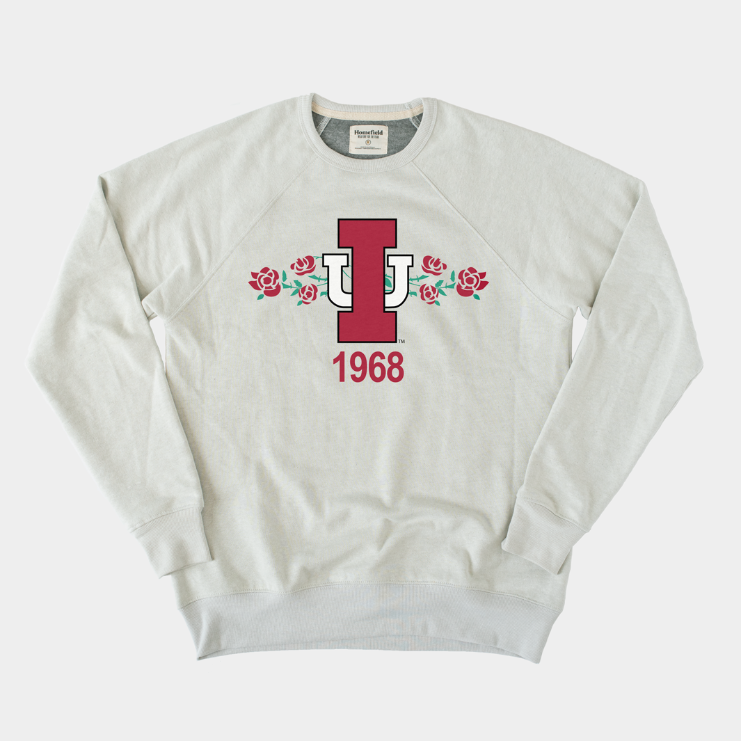 Relive the Glory: IU 1968 Roses Crewneck
