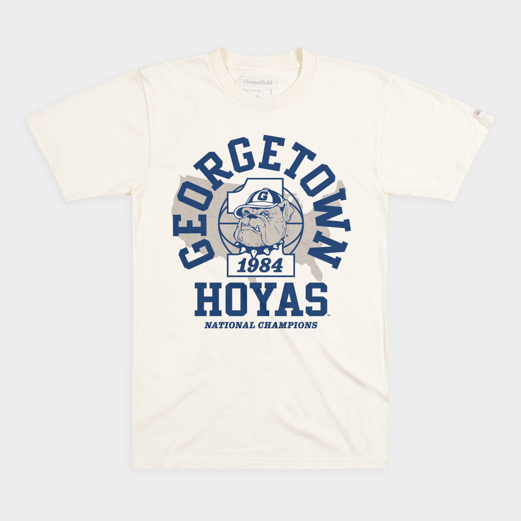 Georgetown Hoyas 1984 National Champs Basketball Tee - Celebrate the Glory!