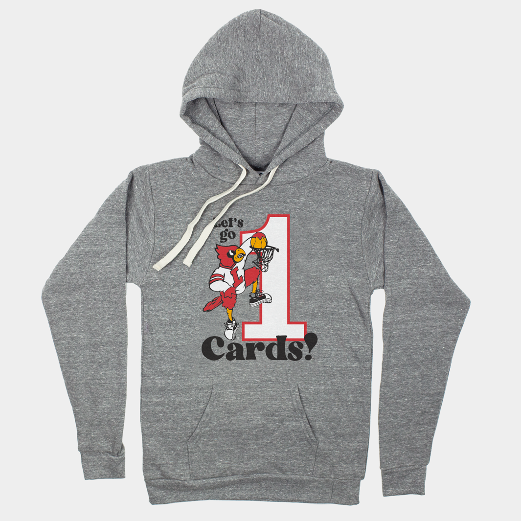 Louisville Dunking Cardinal Hoodie - A Fan-Favorite Retro Style