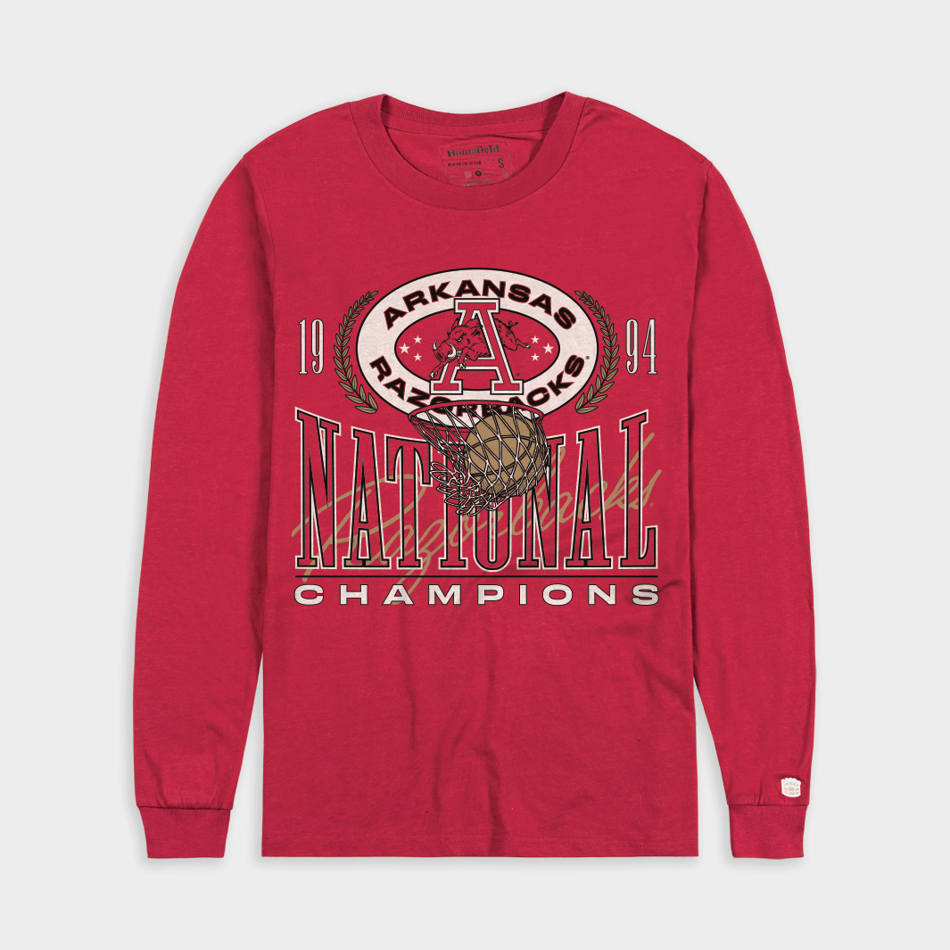 Arkansas 1994 National Champs Basketball Long Sleeve - Celebrate the Champions!